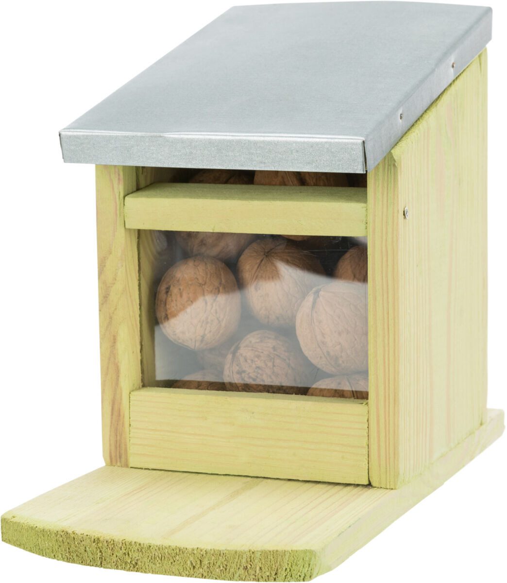 TRIXIE Futterspender Futterstation für Eichhörnchen - diverse - 12 × 18 × 24 cm