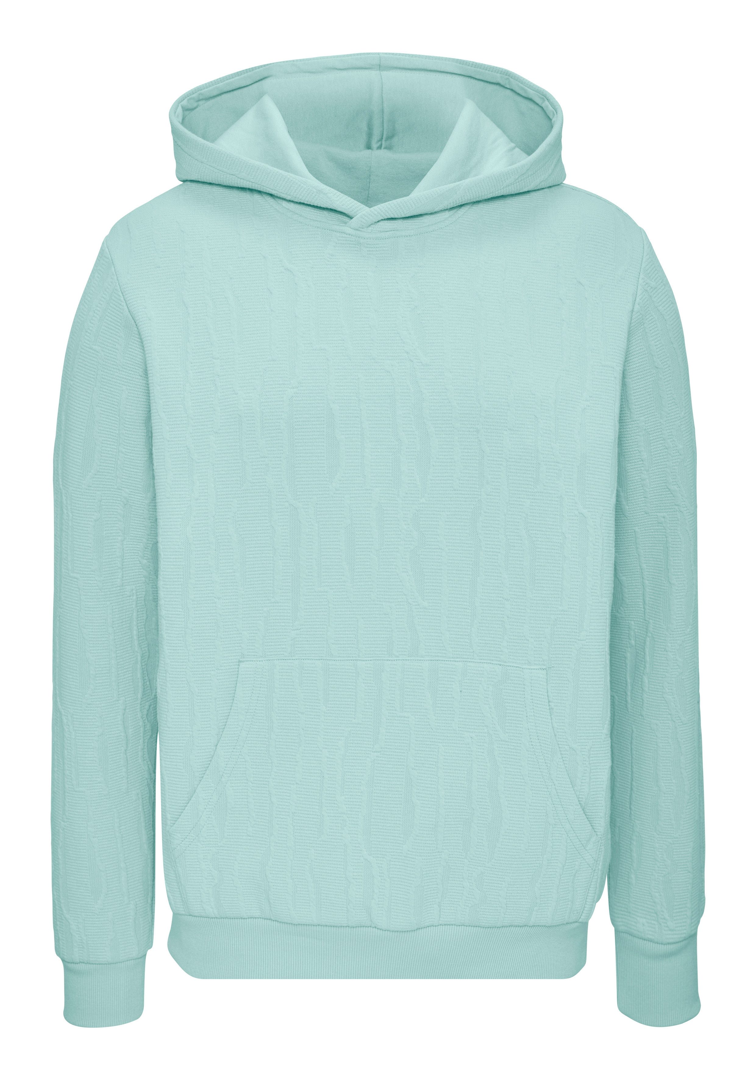 John Devin Hoodie - Struktur Sweat mit Kapuze bis Größe 5XL innen angeraute Sweatware mit besonderer Struktur-Optik. € 34,99