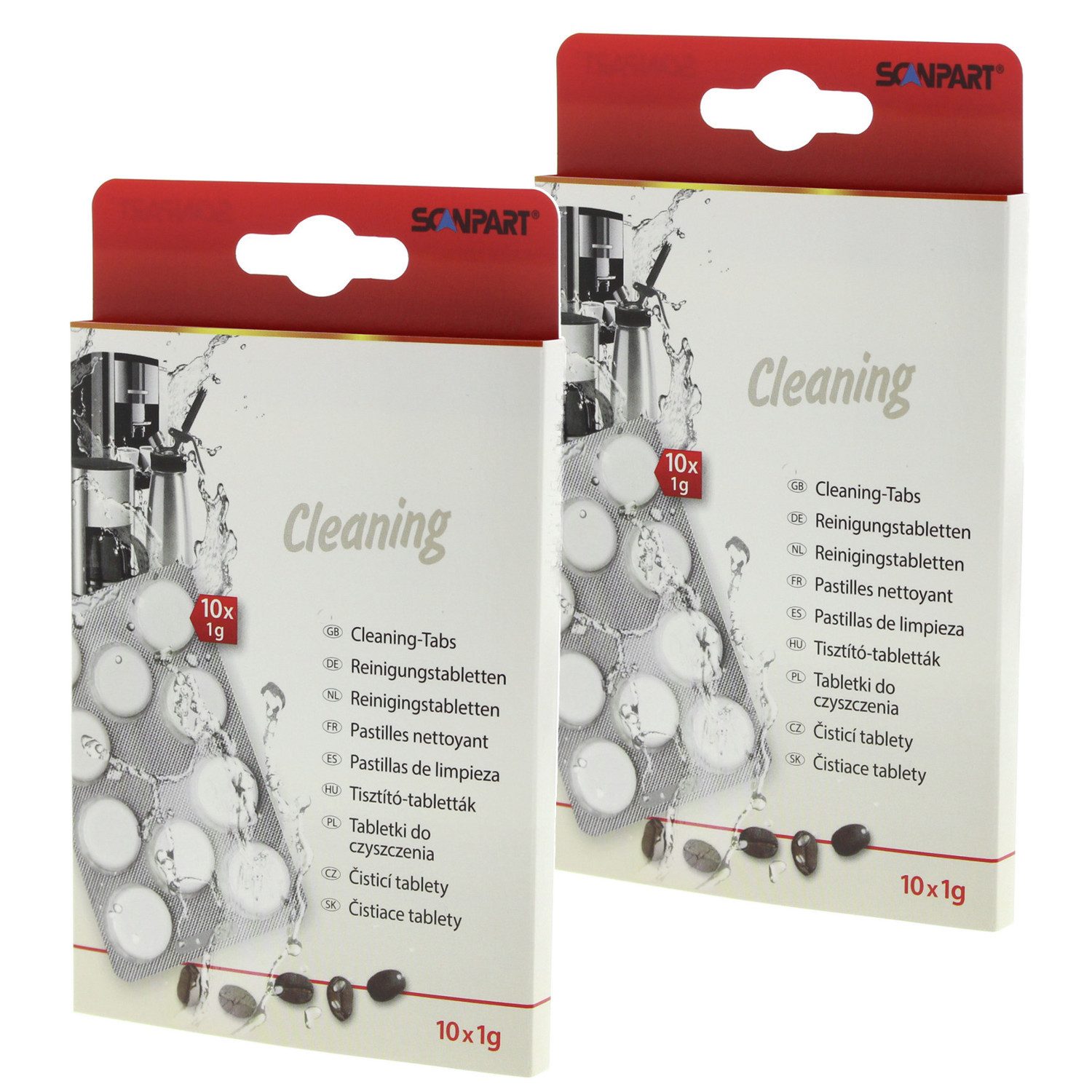 Scanpart Reinigungstabletten (Kaffeemaschinen-Reinigungstabletten 10 Stück)