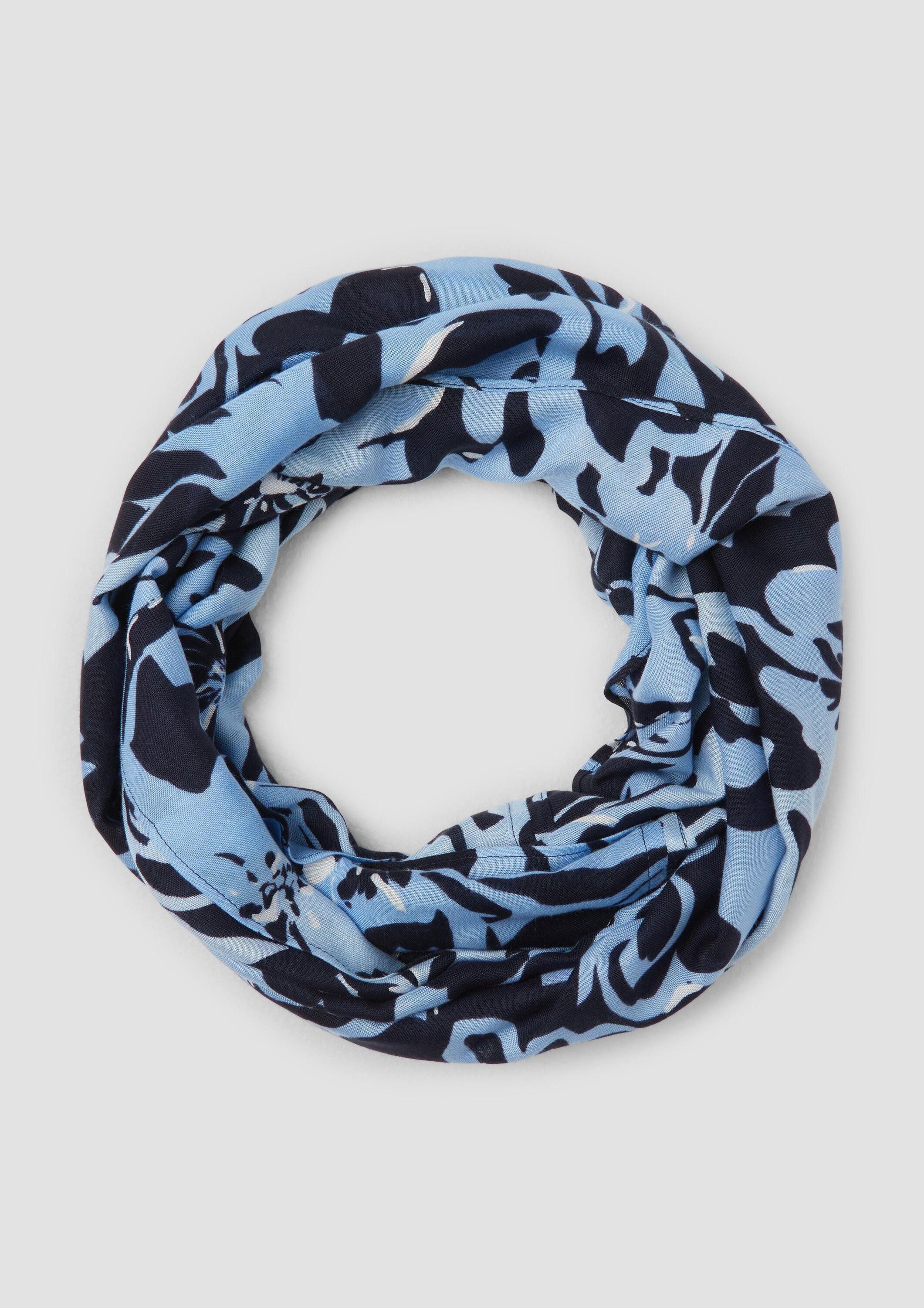 s.Oliver Loop Snood, Snood mit floralem Artwork günstig online kaufen