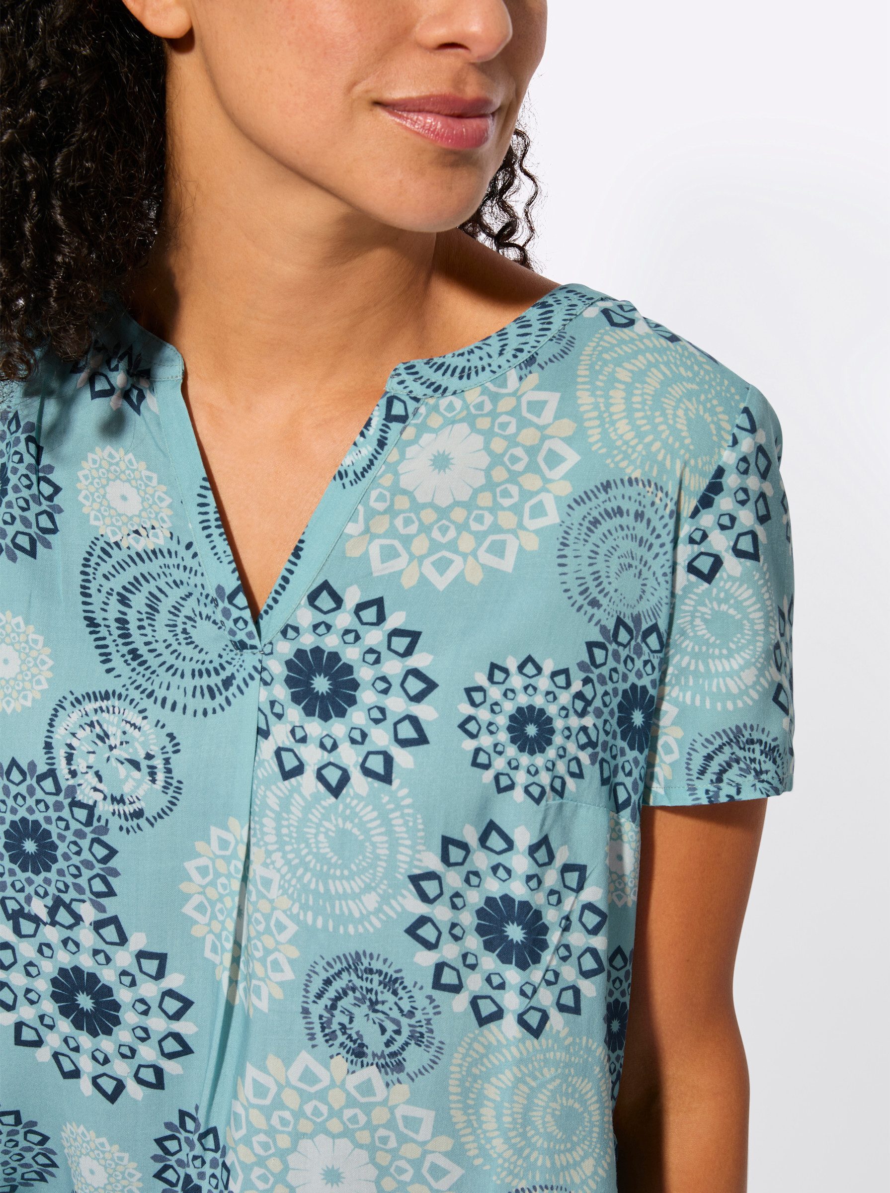 Witt Etuikleid Druck-Kleid Kurzarm