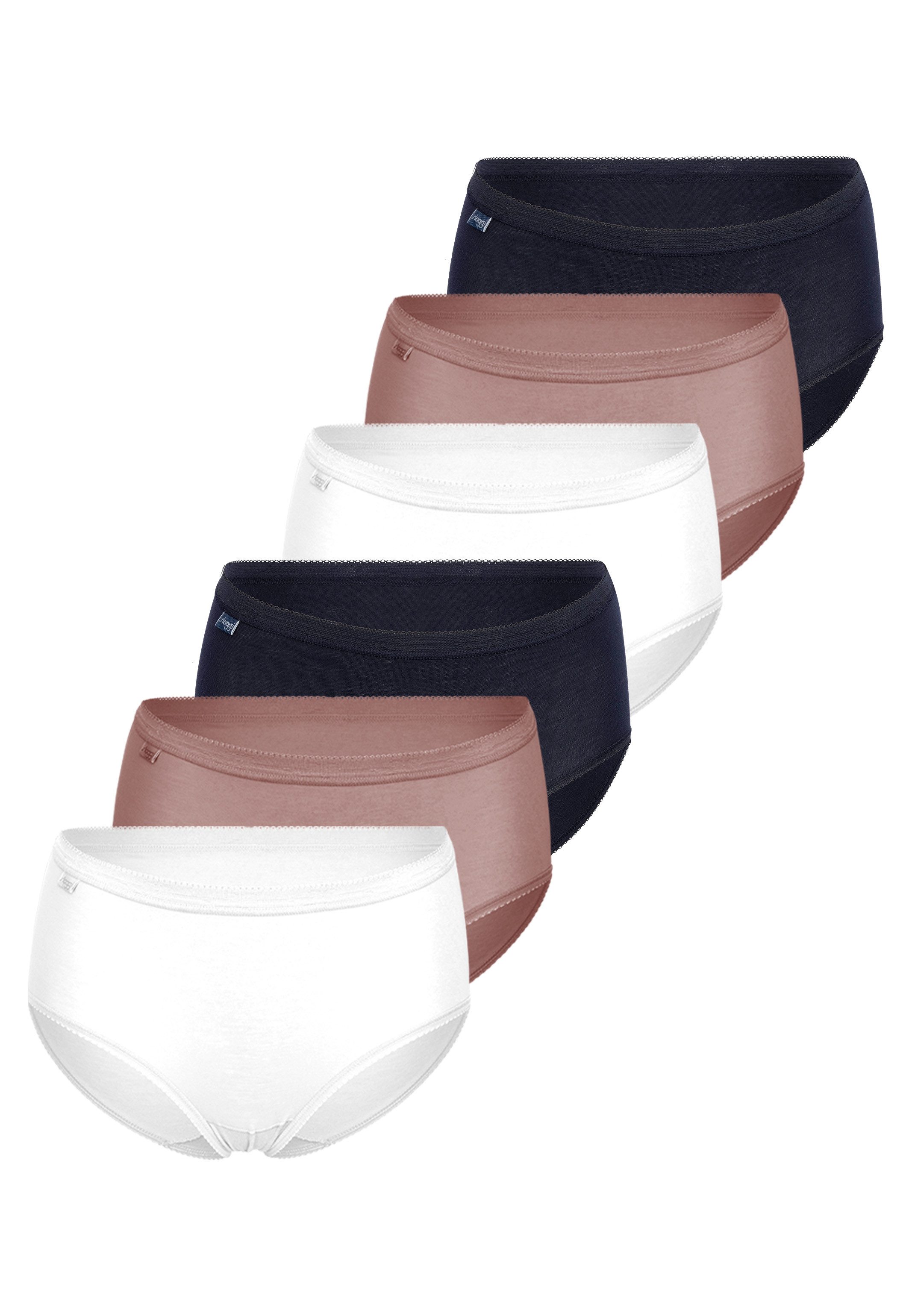 6 X Weiß / Braun / Schwarz