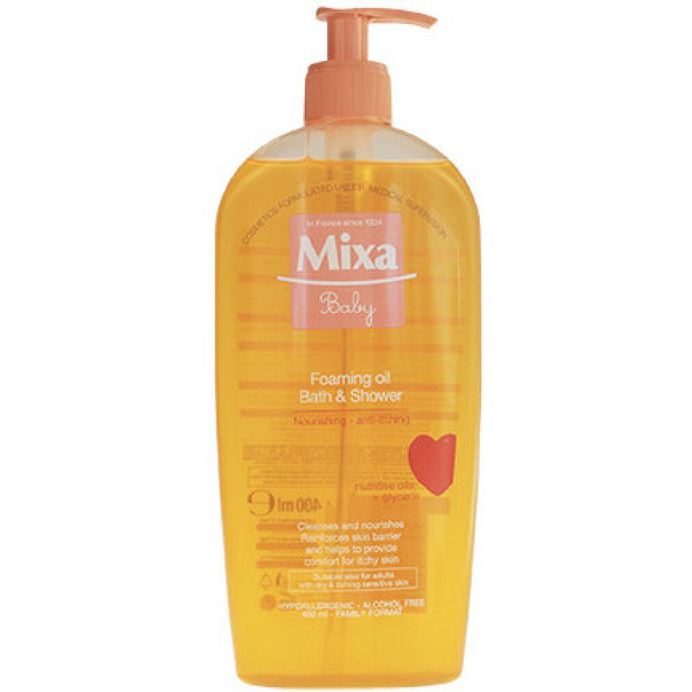 Mixa Duschgel Baby schäumendes Bade- und Duschöl 400ml