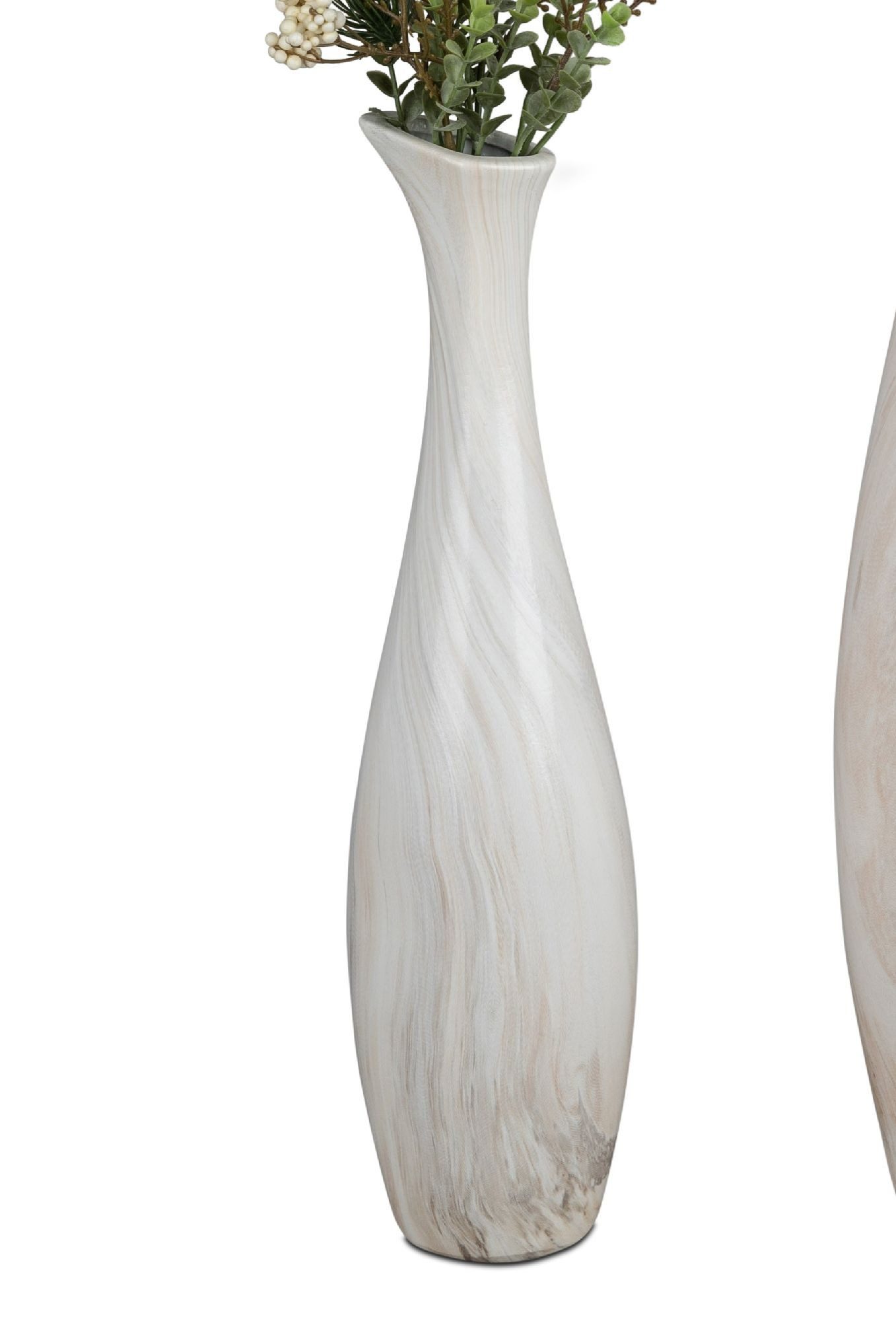 formano Dekovase Marmor, Farbe: creme, Motiv: Marmor günstig online kaufen