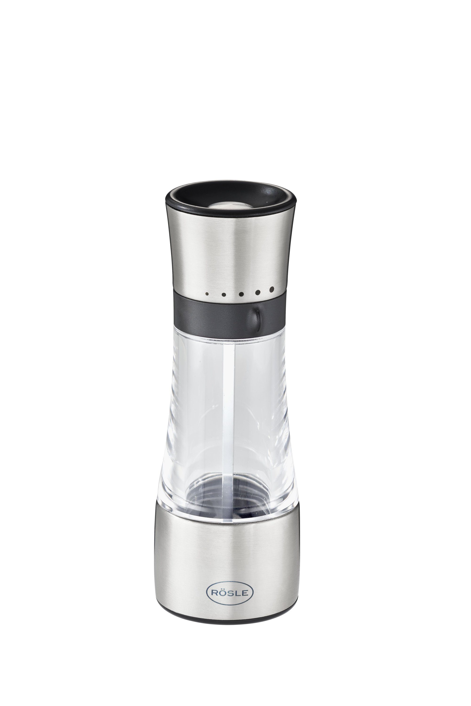 RÖSLE Gewürzstreuer Gewürzmühle RÖSLE H 18 cm silber