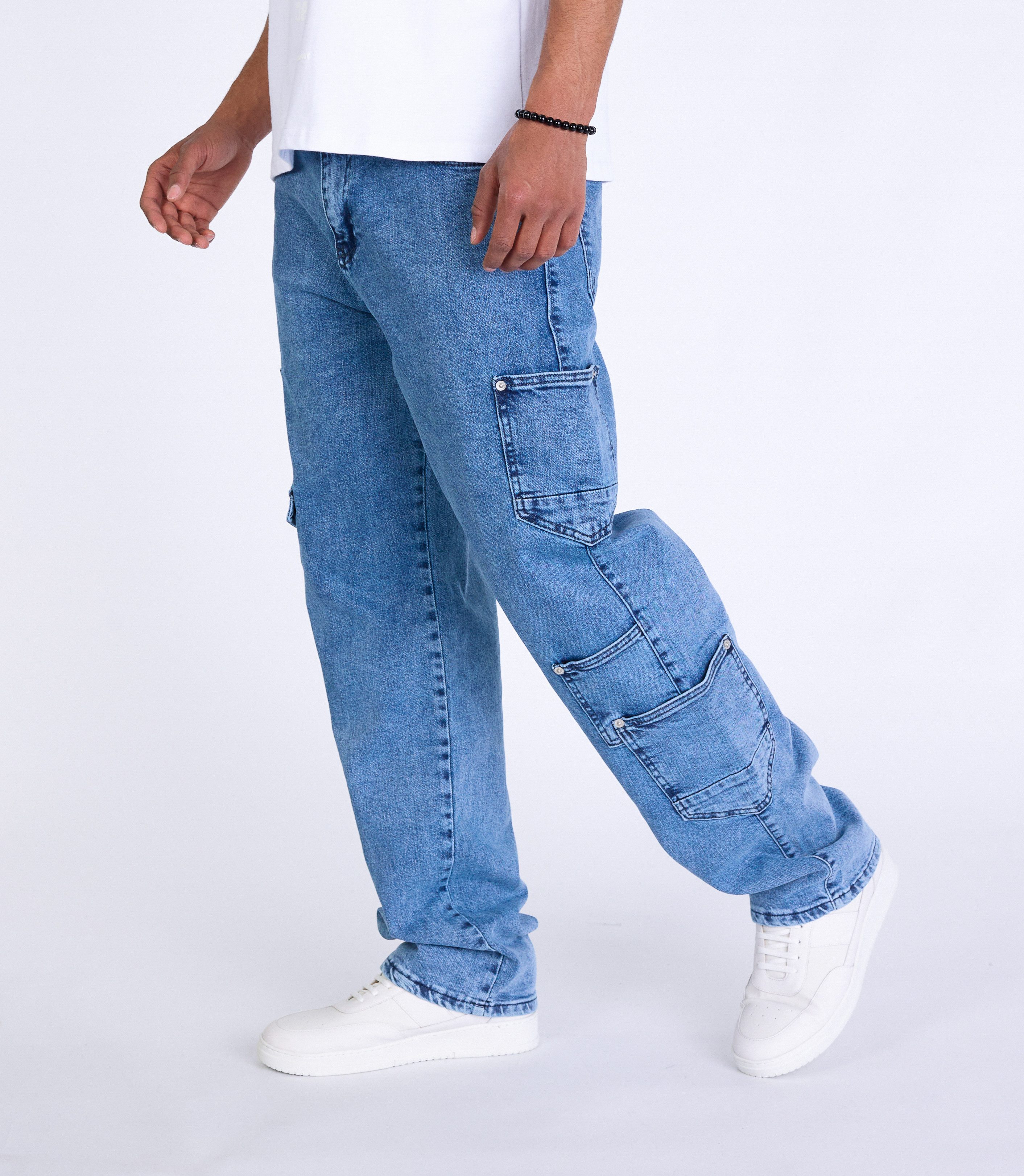 Denim House Loose-fit-Jeans Herren Baggy Cargo günstig online kaufen