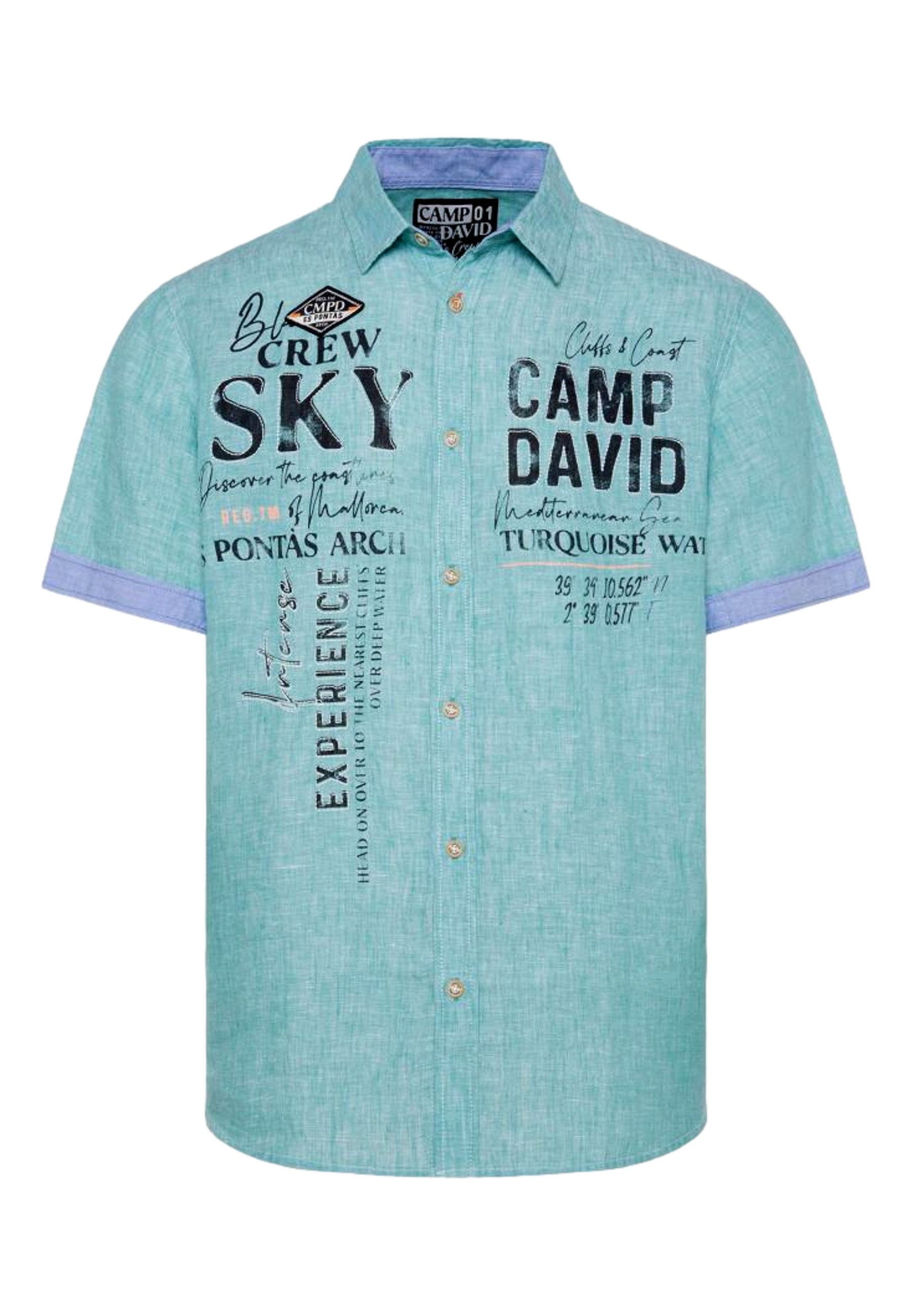 CAMP DAVID Kurzarmhemd Hemd Kurzarmhemd (1-tlg) günstig online kaufen