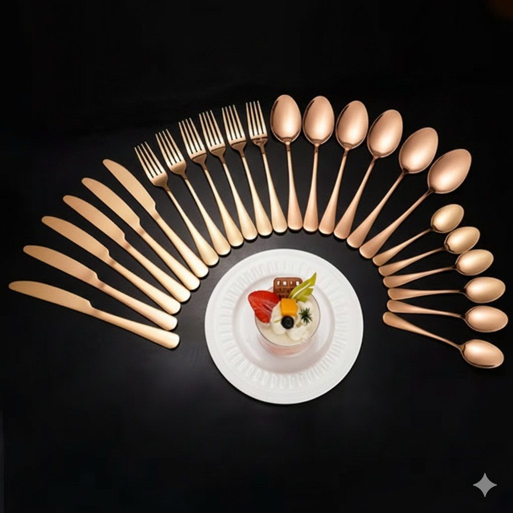 Faizee Home Besteck-Set Besteckset 24 tlg. Edelstahlbesteck für. 6 Personen Gift Box