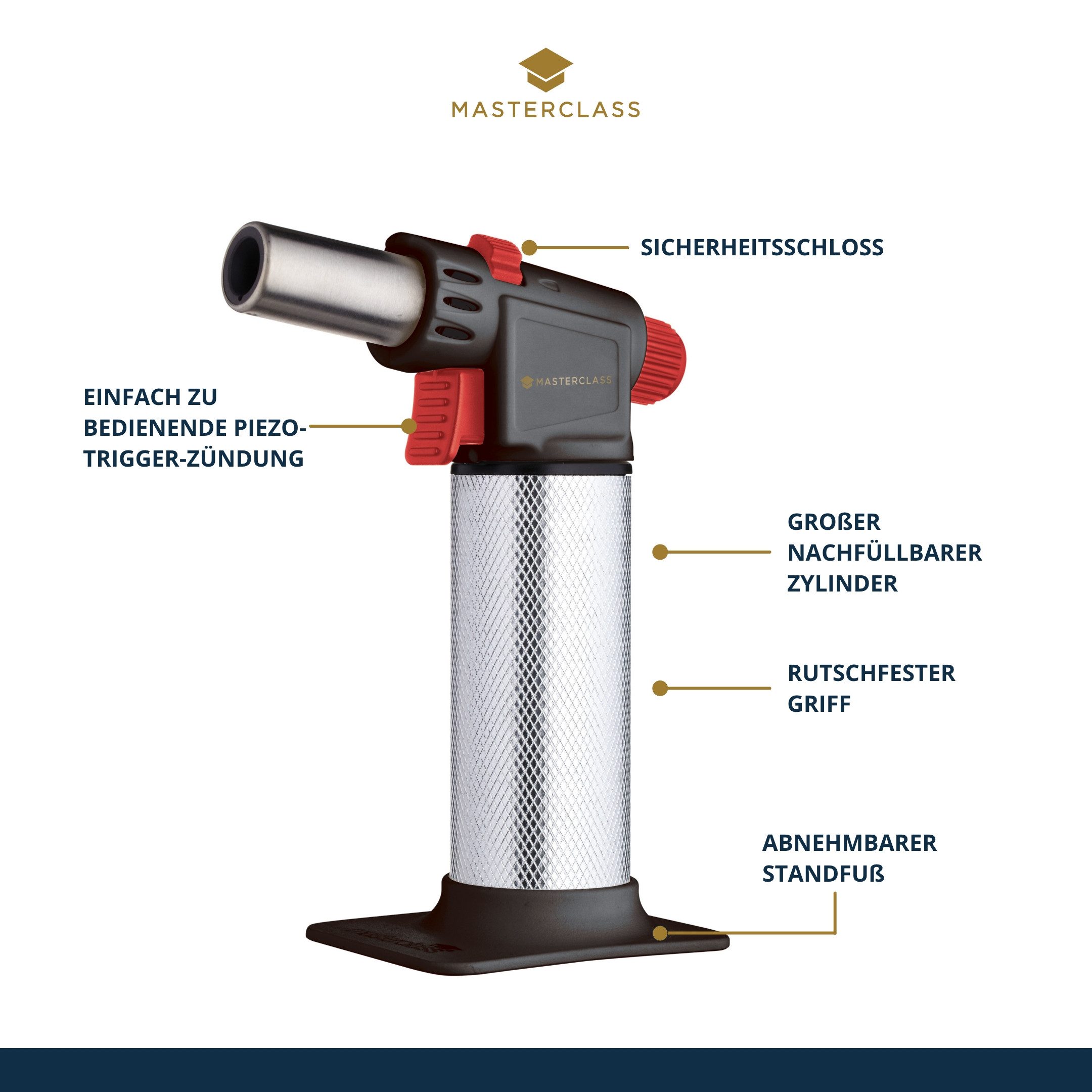 MasterClass Flambierbrenner Professional Cook's Blowtorch, (1-tlg)