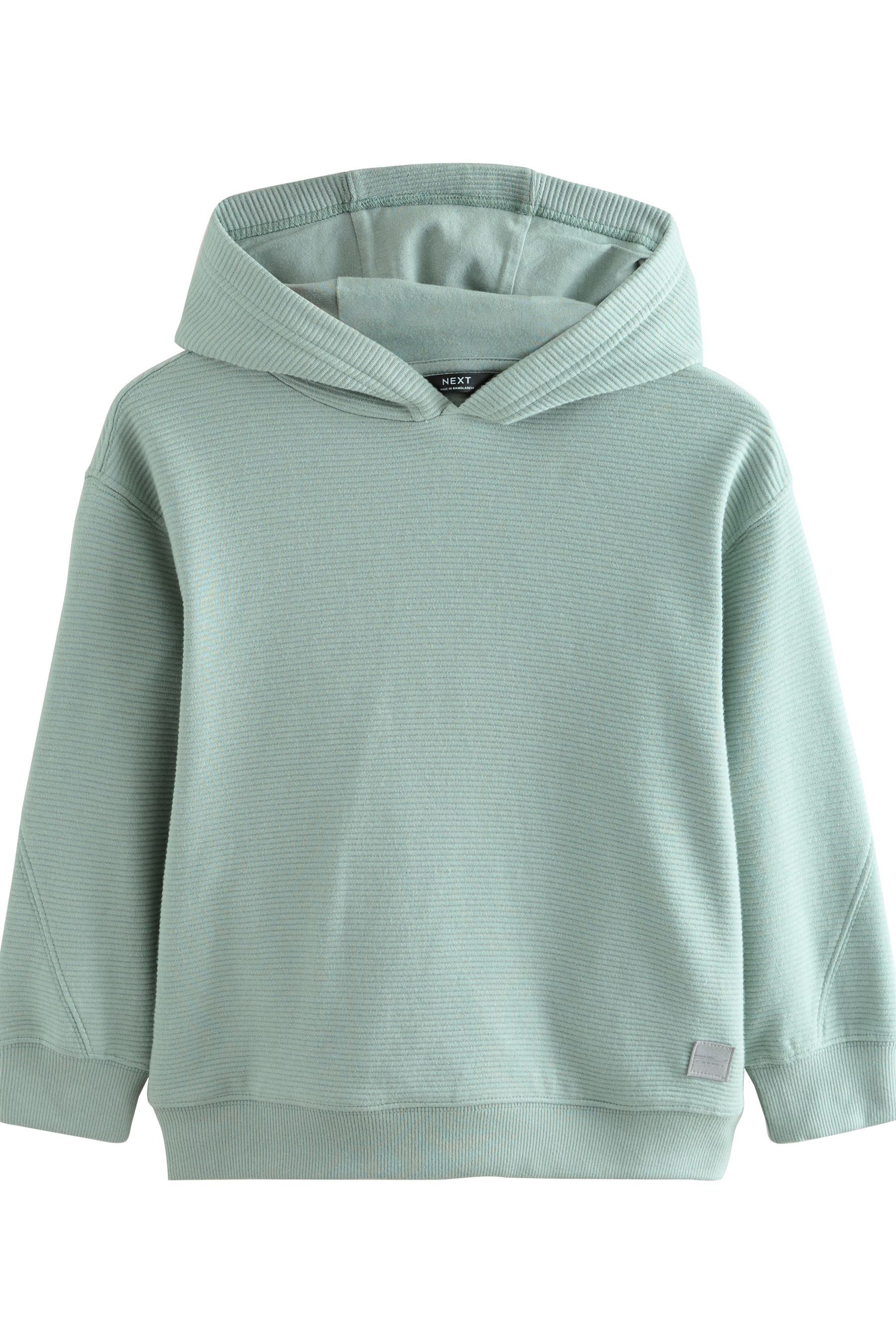 Next Kapuzensweatjacke Strukturiertes Hoodie (1-tlg)