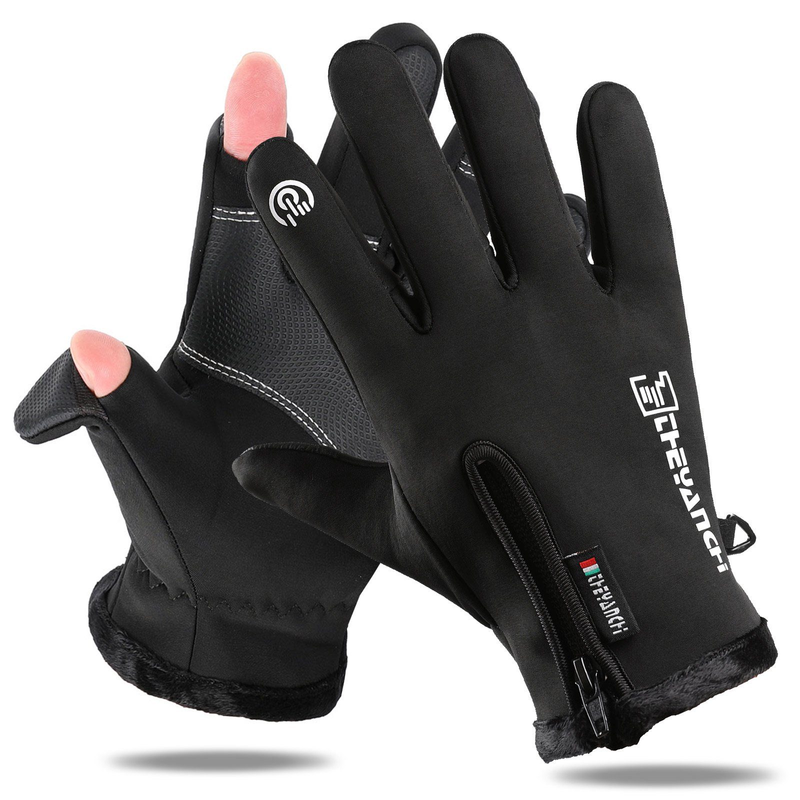 BTTO Angelhandschuhe Fahrradhandschuhe Sporthandschuhe Herren Warme günstig online kaufen