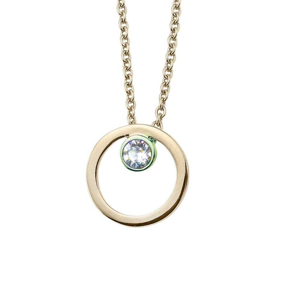 Crystalp Jewellery Kette mit Einhänger Nadèasový pozlacený náhrdelník s krystalem Mirage 32215.G