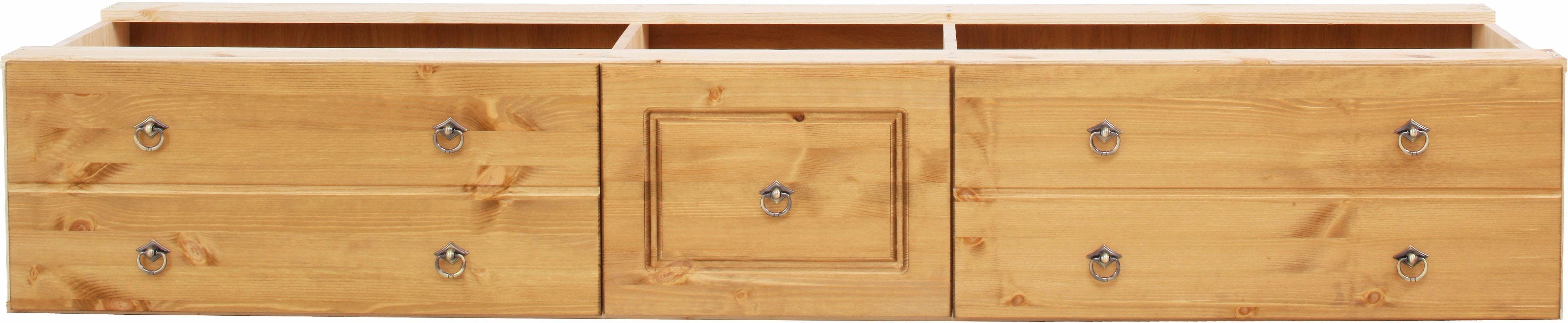 OTTO home Schubkasten Hugo, Bettkastenmodul mit 3 Schubladen für eine Bettseite, für das gleichnamige Massivholzbett, massive Kiefer, FSC®