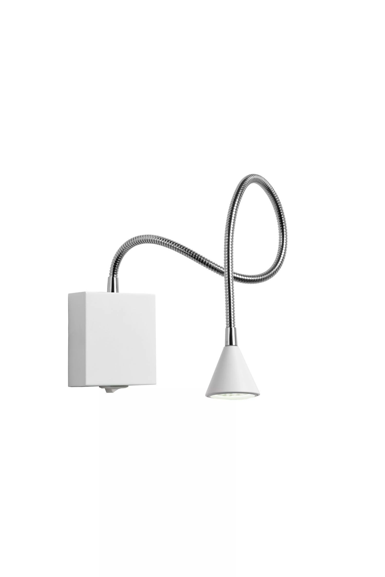 Licht-Erlebnisse Wandleuchte SADU, LED fest integriert, Neutralweiß, LED Metall neutralweißes Licht 4000 K 380 lm H: 62 cm mit Schalter