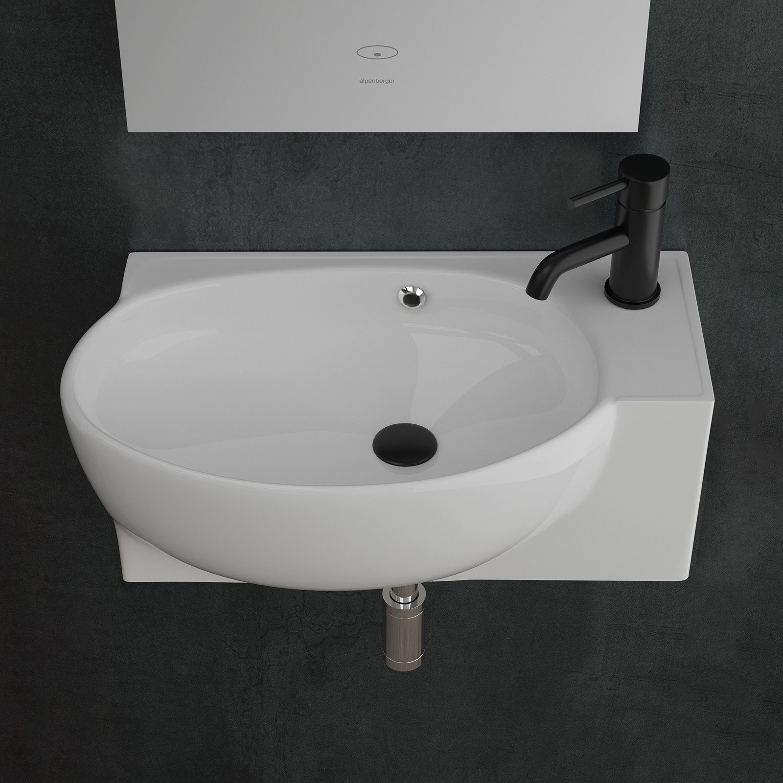 Alpenberger Waschbecken Oval - Waschtisch mit günstig online kaufen