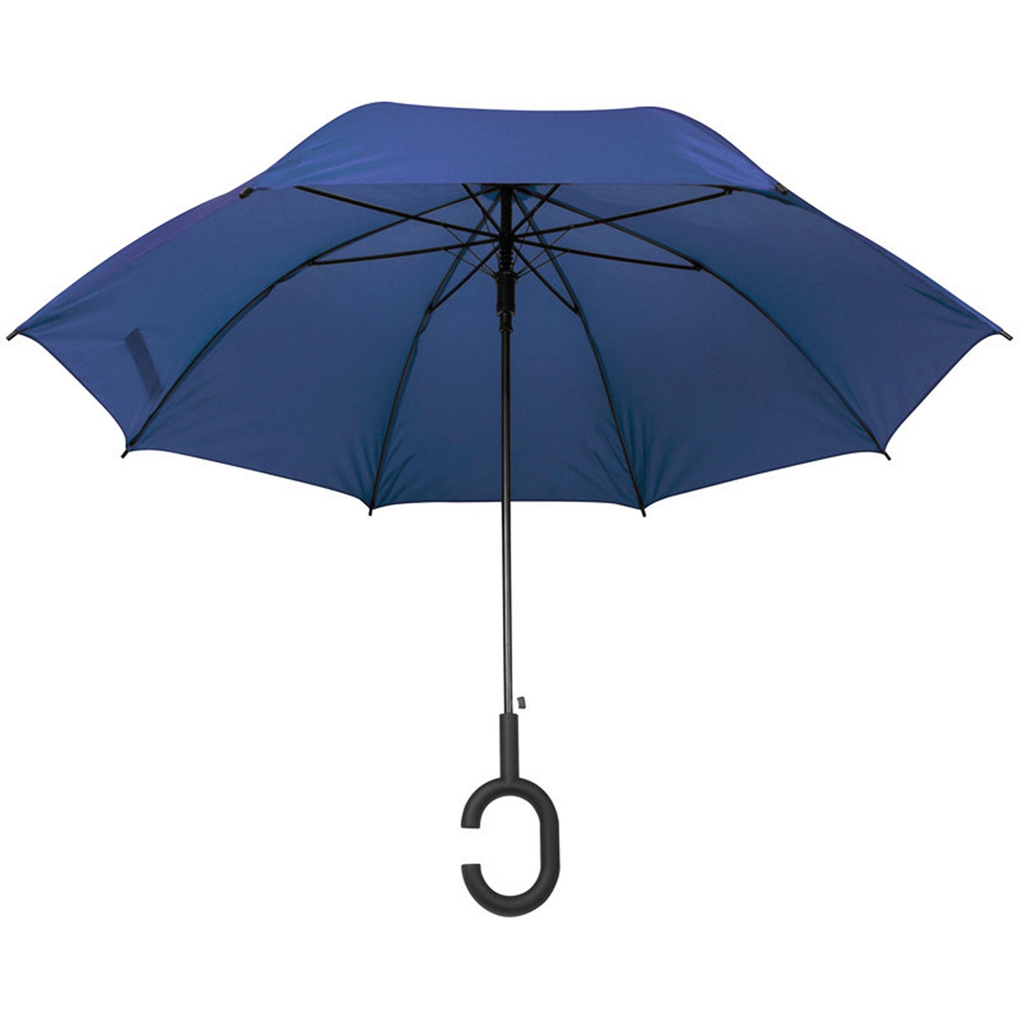 Livepac Office Stockregenschirm Regenschirm "Hände frei" / Farbe: blau