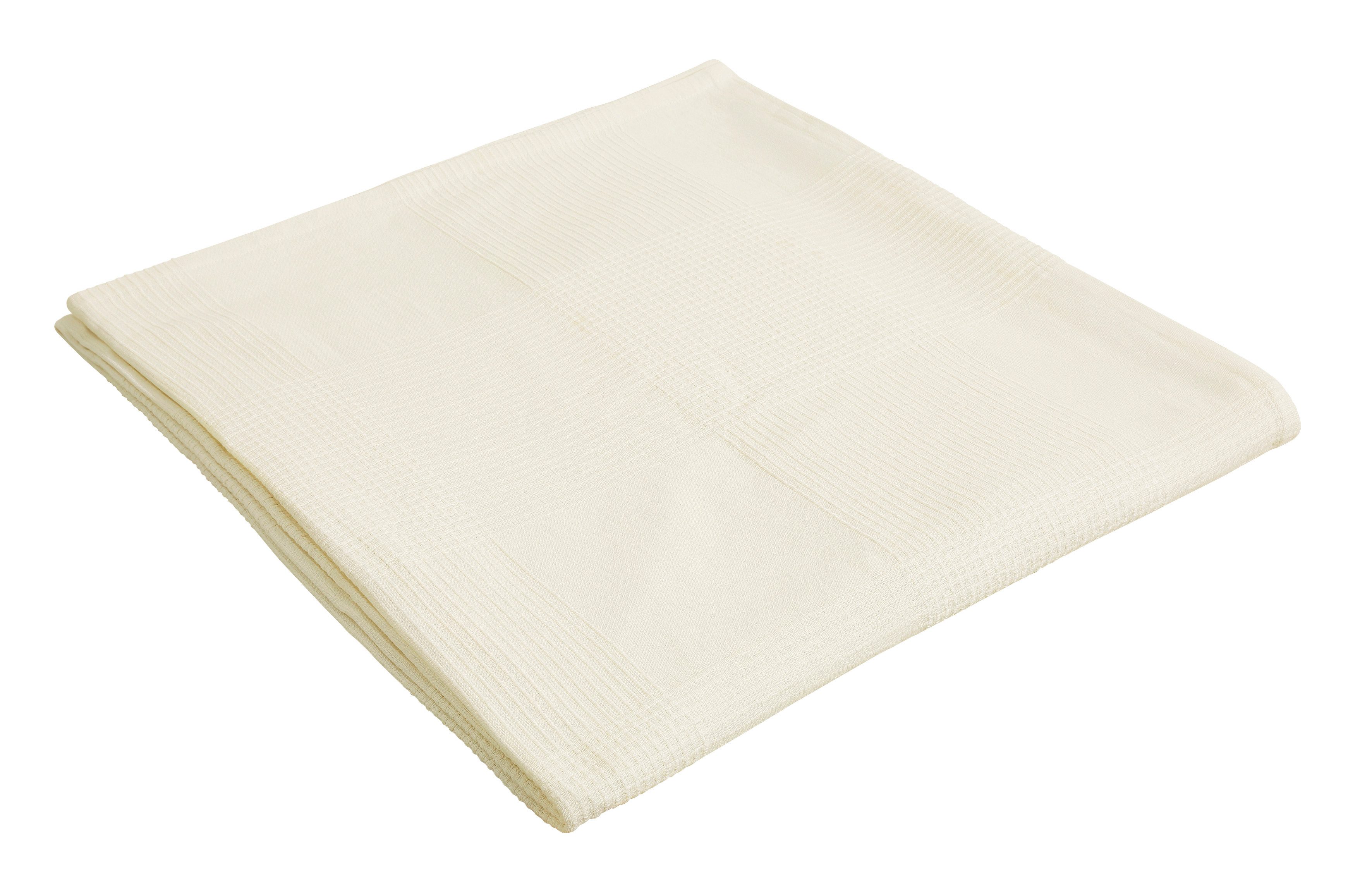OTTO home Tagesdecke Mira, leichte Tagesdecke aus 100% Baumwolle, uni Überwurf, ohne Füllung