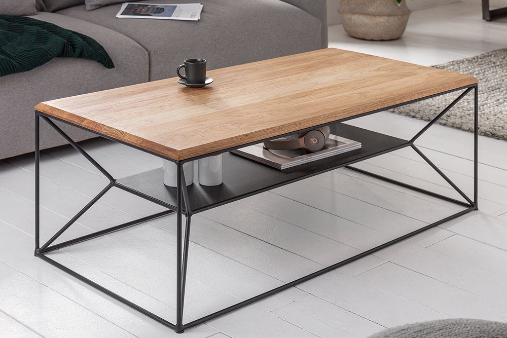 riess-ambiente Couchtisch ARCHITECTURE 110cm natur / schwarz (Einzelartikel günstig online kaufen