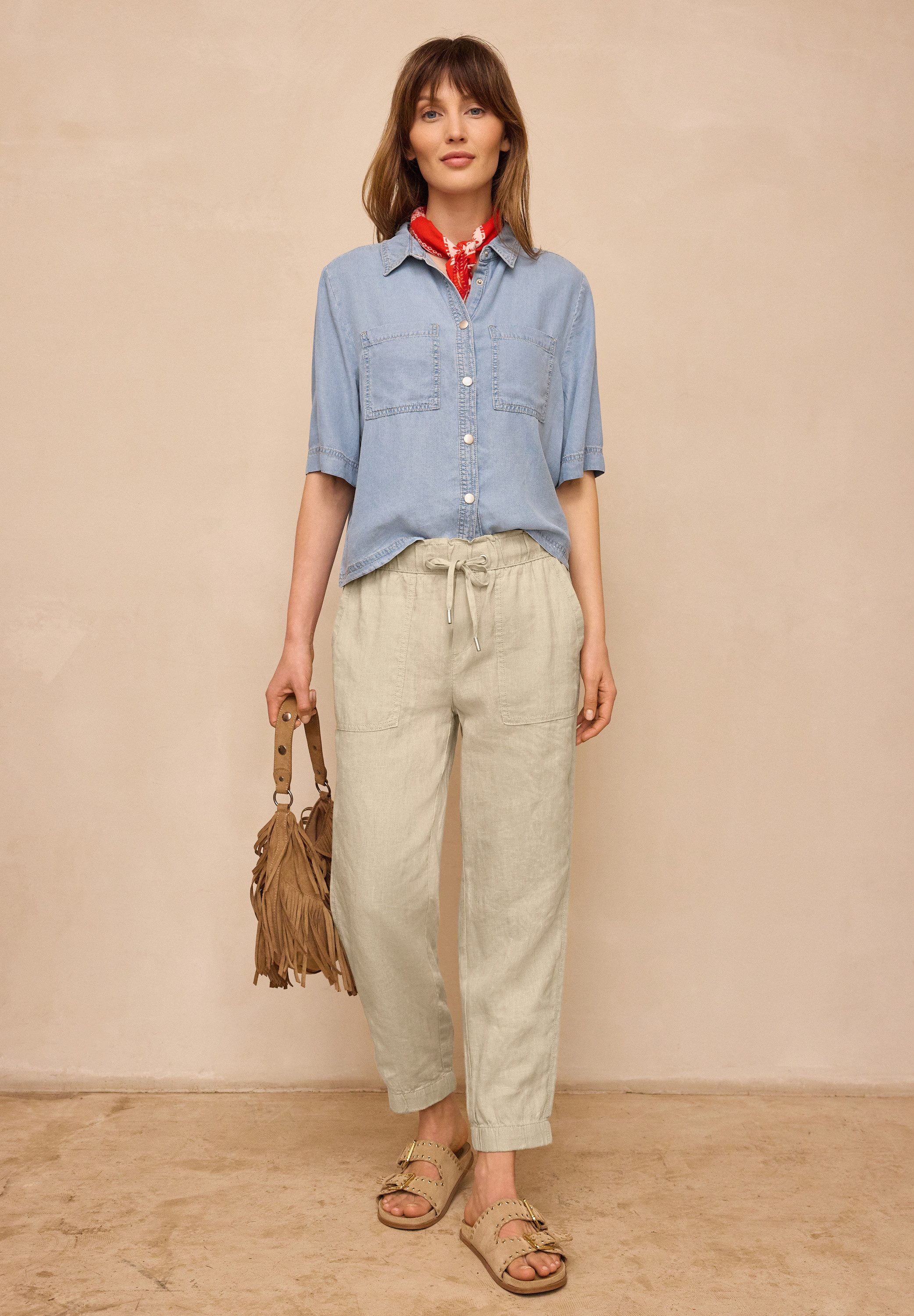 STREET ONE STUDIO Stoffhose Middle Waist