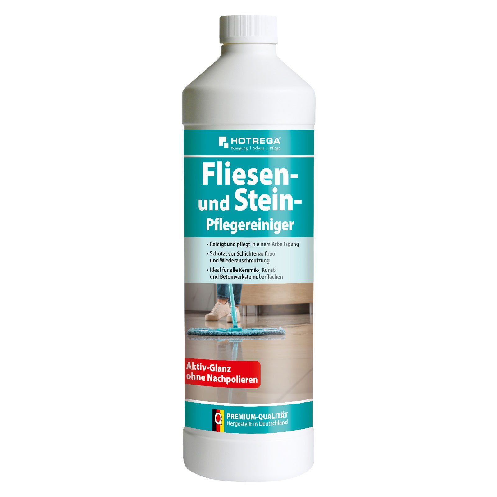 HOTREGA® Fliesen Steinpflege Reiniger Bodenpflege Fliesenreiniger 1L Konzentrat Fussbodenreiniger