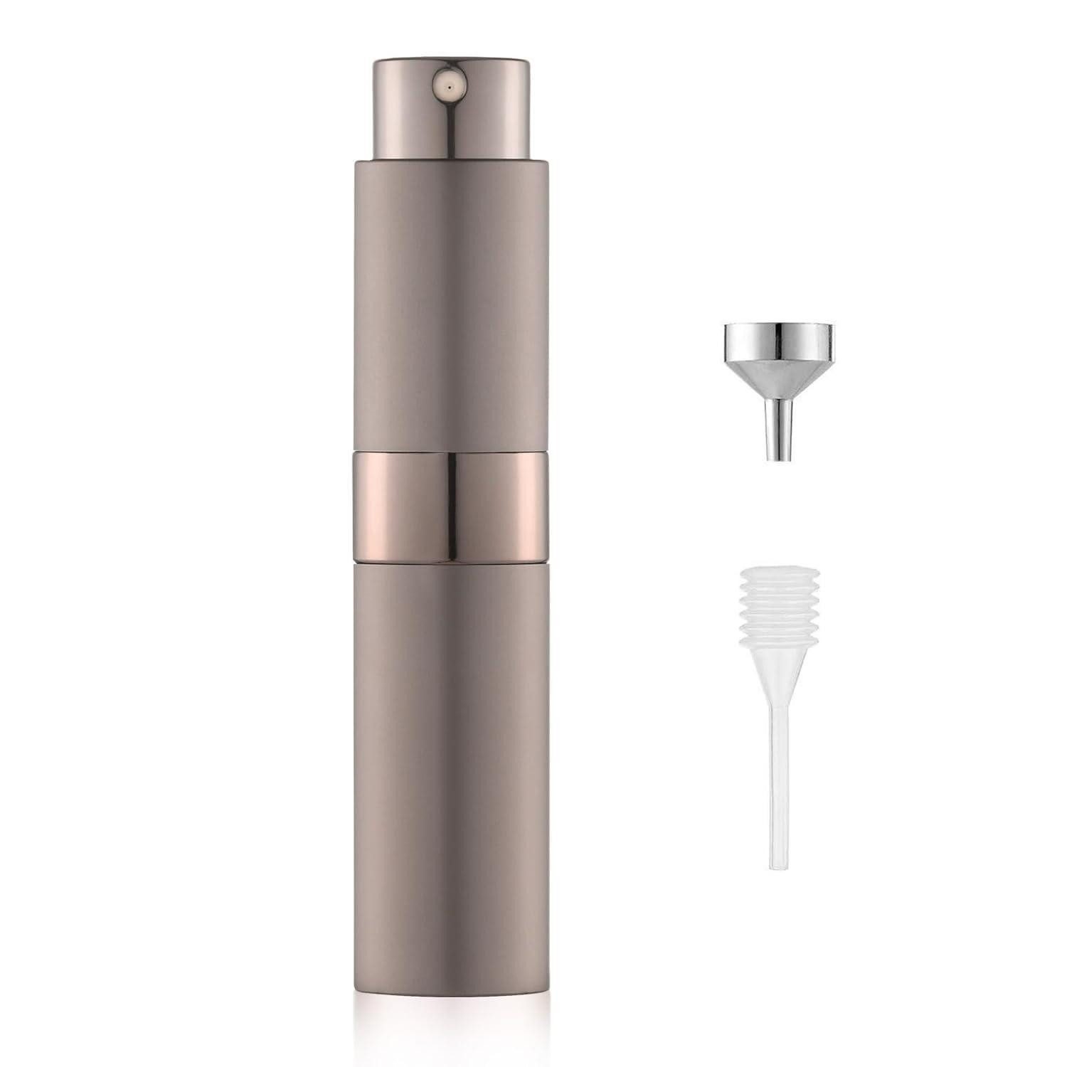 LuxusKollektion Parfümzerstäuber Parfümzerstäuber 8ml Aluminium Braun Nachfüllbar