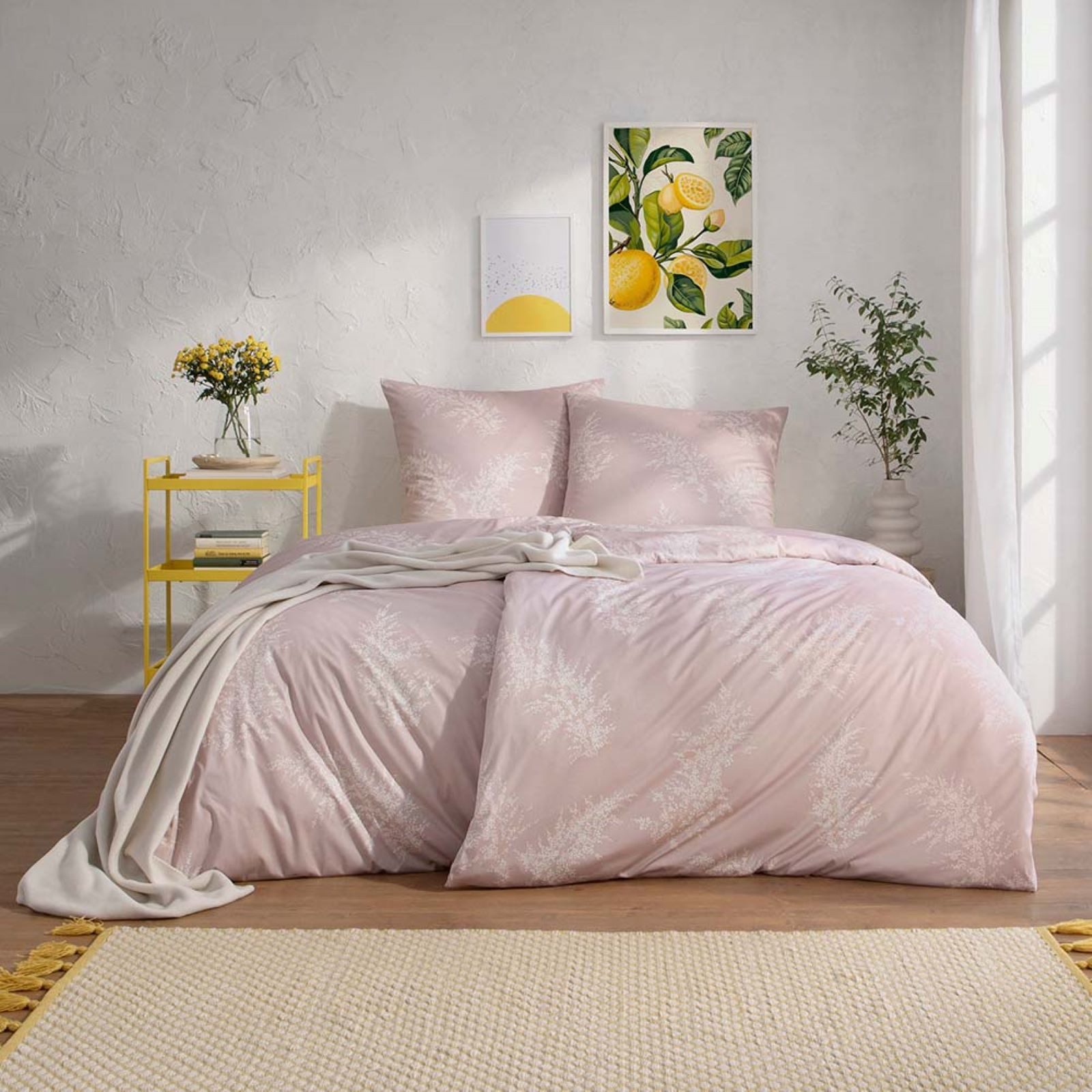 Estella Bettwäsche Estella Mako Jersey Bettwäsche 135x200 Rosalina flieder günstig online kaufen