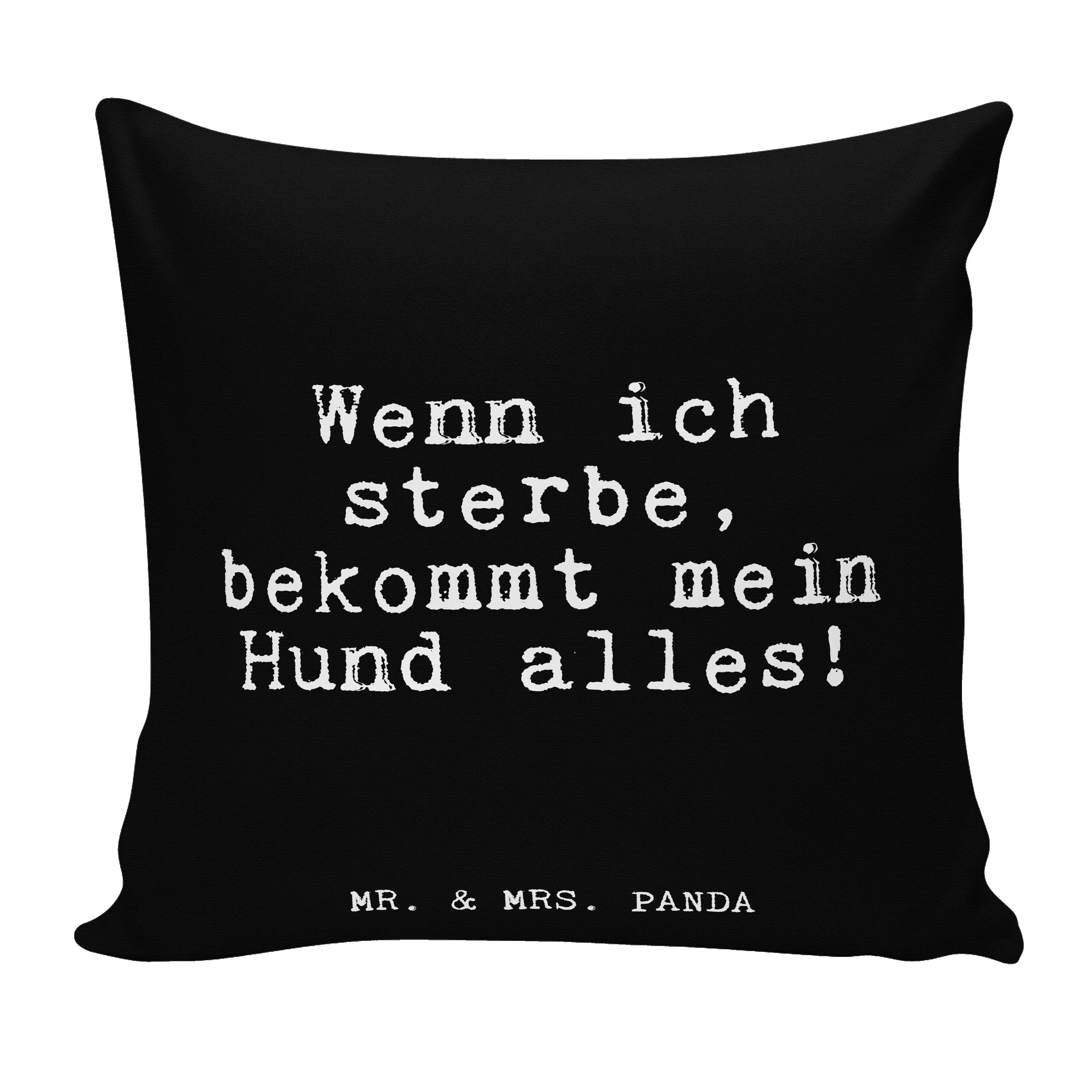 Mrs. Geschenk, bekommt... W & Wenn Geld, - - Panda ich sterbe, Dekokissen Dekokissen, Mr. Schwarz