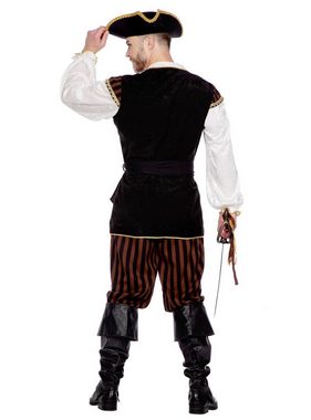 Metamorph Kostüm Piratenoutfit für Männer braun, Nix für Landratten: Piratenkostüm im gepflegten Look