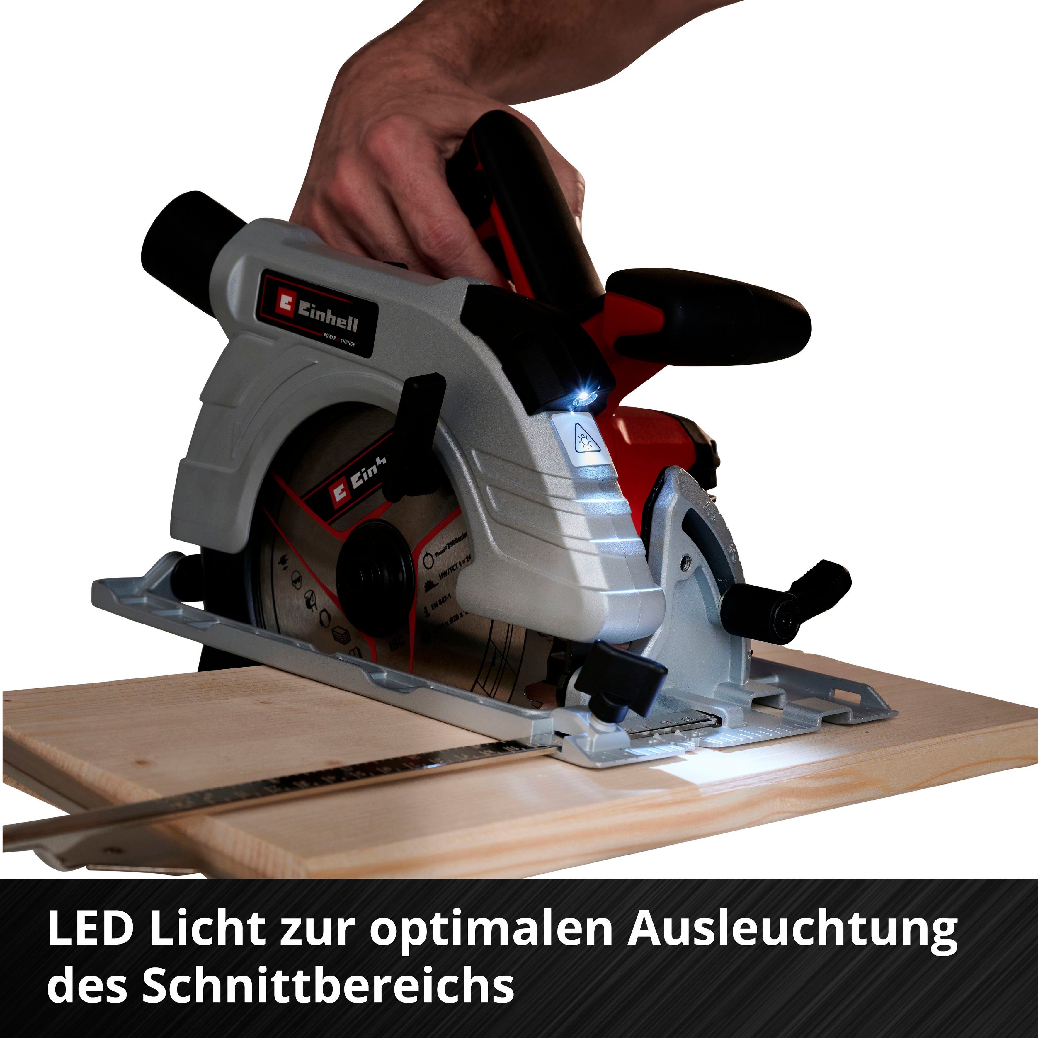 Einhell Akku-Handkreissäge TP-CS 18/190 Li BL - Solo, 1-St., Power X-Change, ohne Akku und Ladegerät – Bild 4 von 5