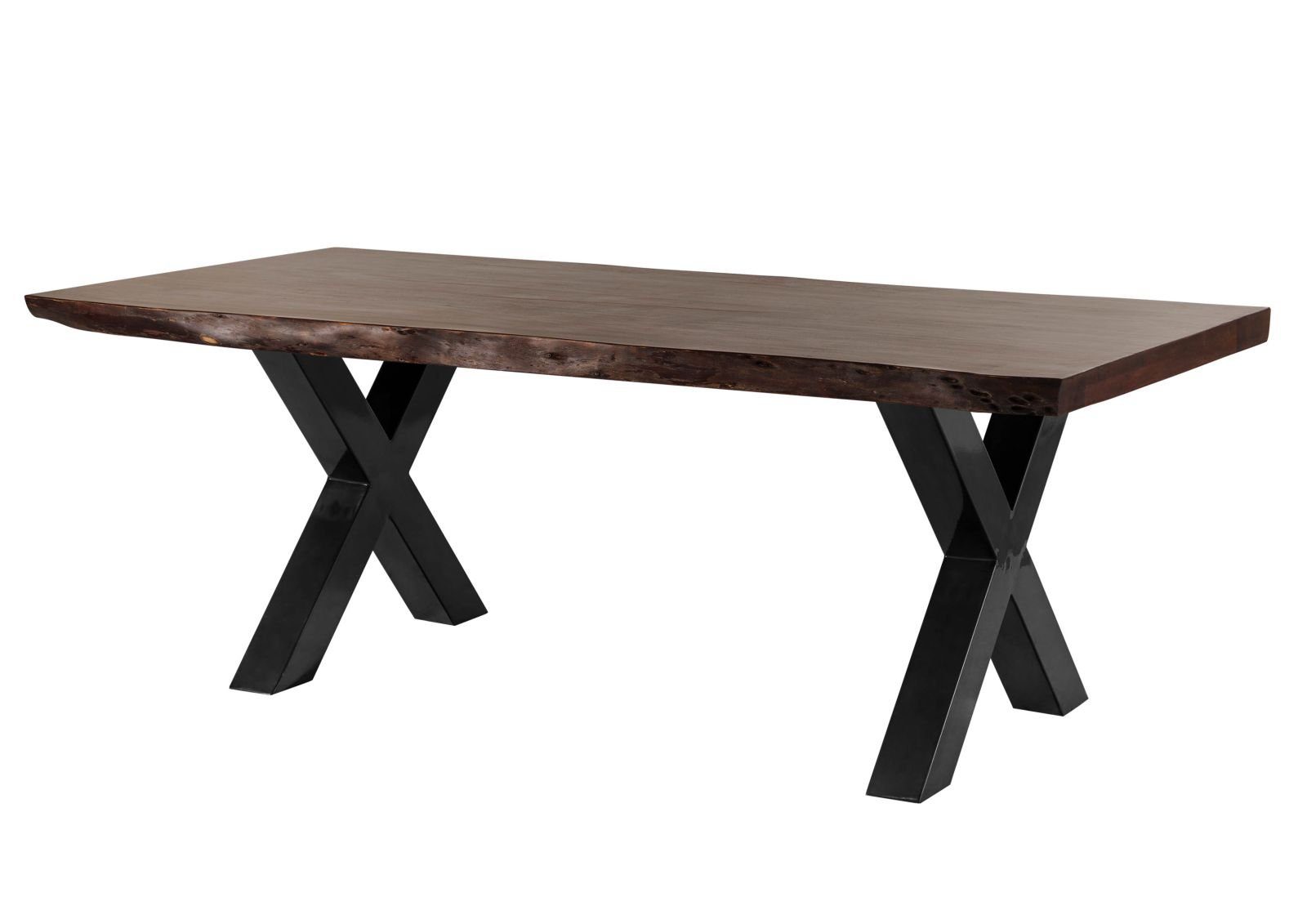 Massivmoebel24 Baumkantentisch FREEFORM (Baumtisch Akazie 180x90x77 günstig online kaufen