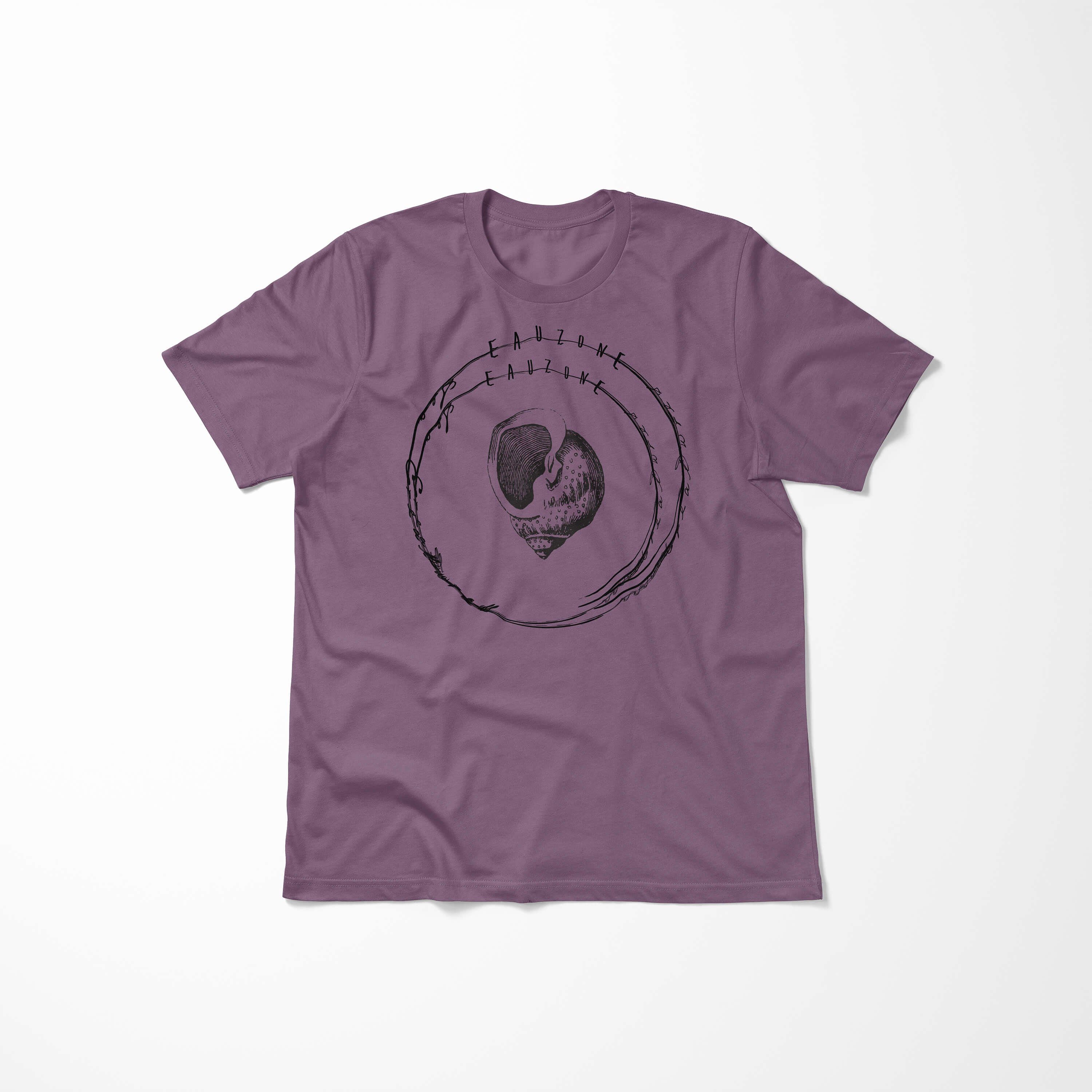 Serie: Tiefsee und feine Shiraz Sea T-Shirt Schnitt Sinus 040 sportlicher Sea Creatures, / T-Shirt Art Struktur Fische -
