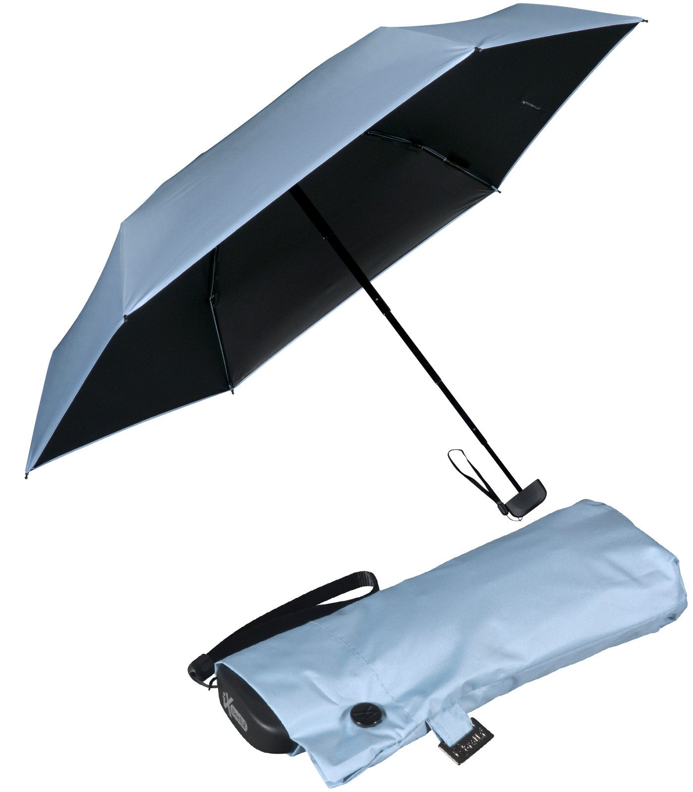 Taschenregenschirm Sonnen-Regenschirm mit UPF 50+, UV-Hitze-Schutz