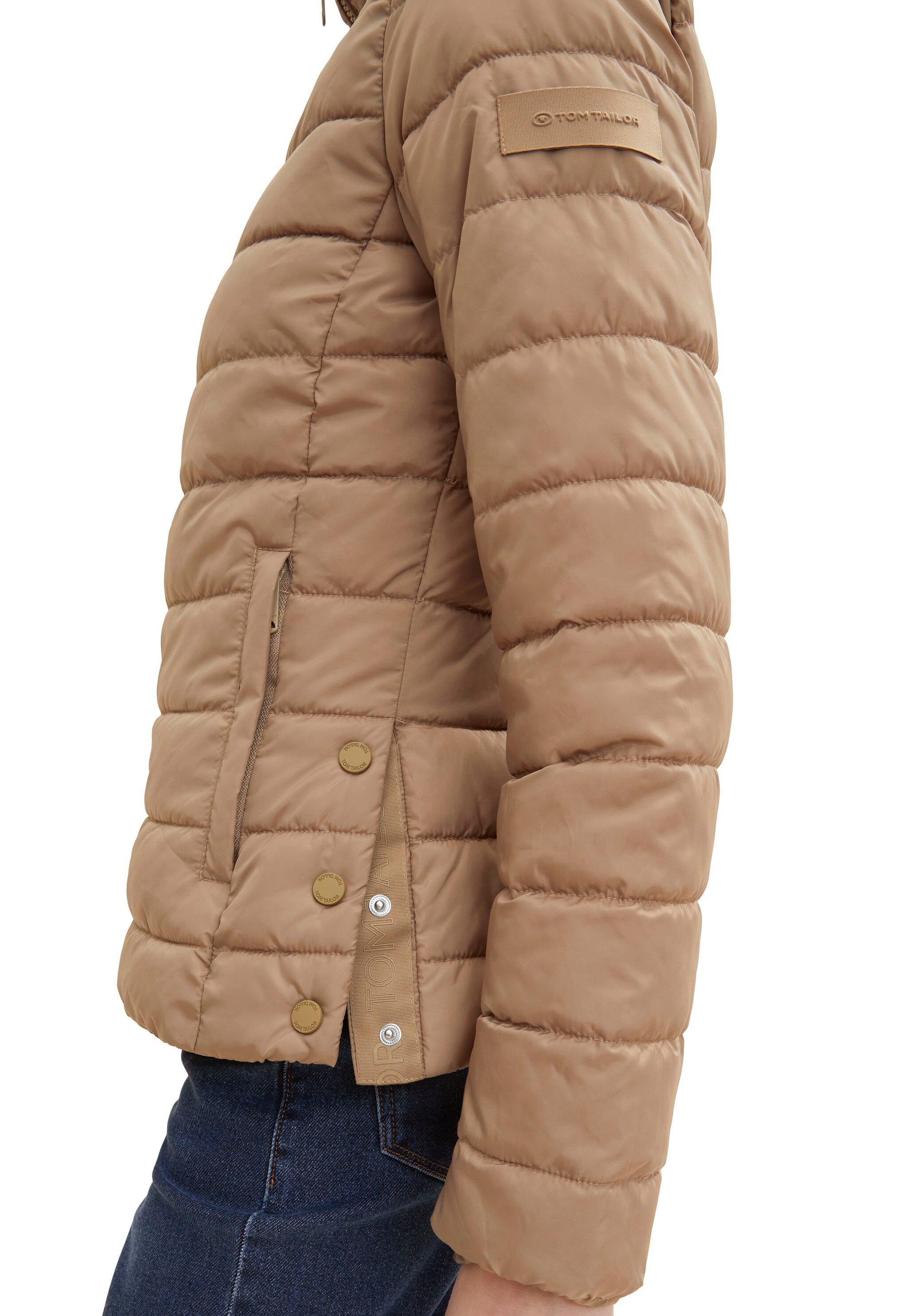 TOM TAILOR dunkelbeige Steppjacke