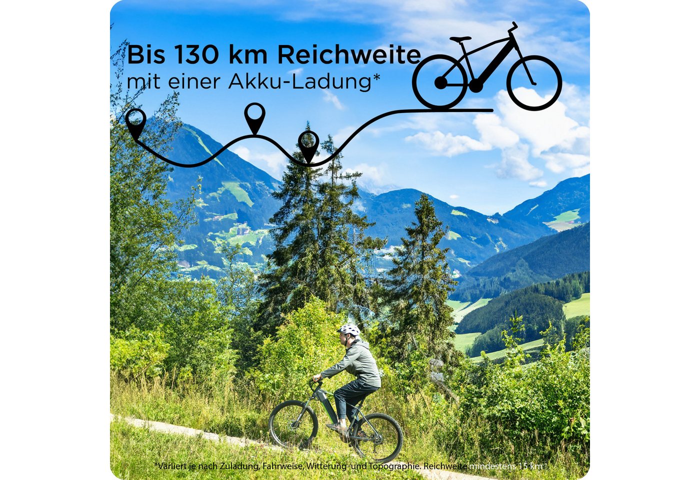 Thumbnail - Zündapp E-Bike Mountainbike Z808, 10 Gang Shimano Deore RD-T6000 Schaltwerk, Kettenschaltung, Heckmotor, 550 Wh