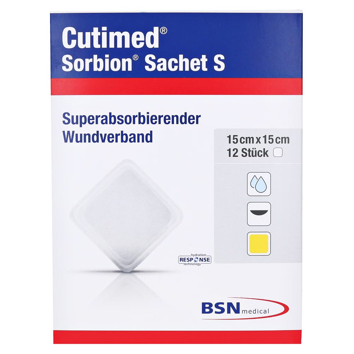 Wundpflaster CUTIMED Sorbion Sachet S Wundauflage 15x15 cm