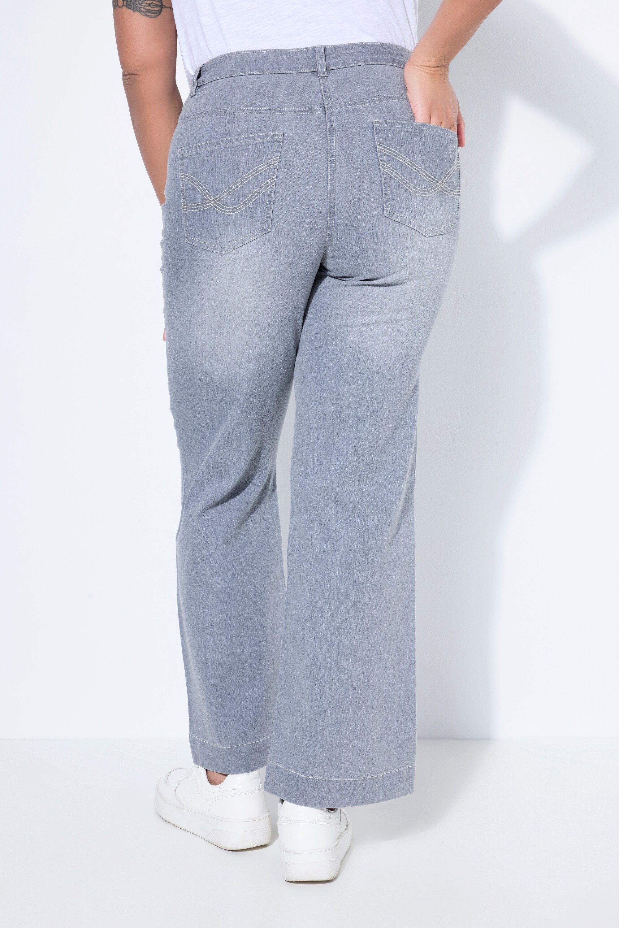 Angel of Style 5-Pocket-Jeans Jeans Nora weit und gerade Stretchkomfort 4-Pocket