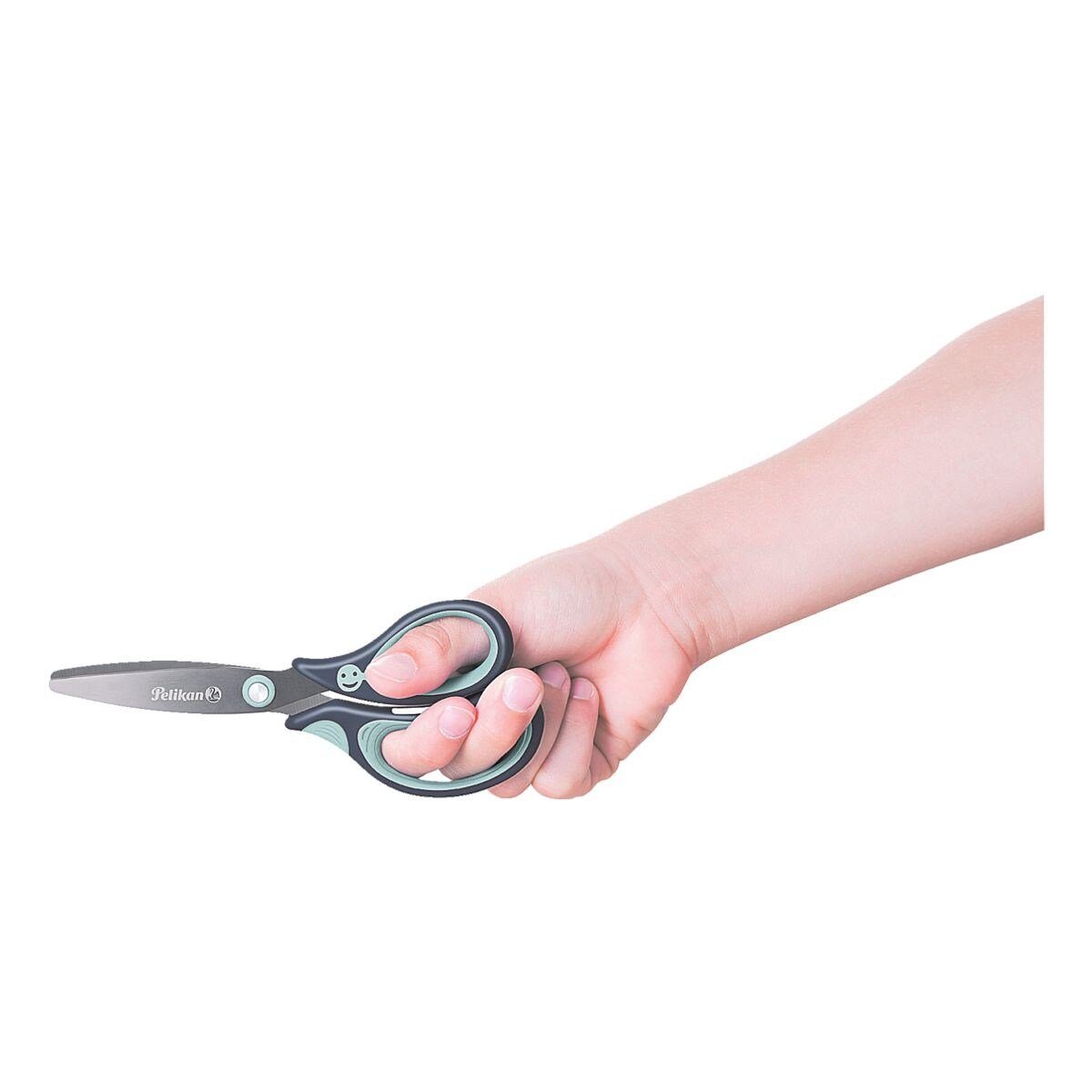 Pelikan Papierscheren griffix®, Schulschere 14 cm, für Rechtshänder geeignet