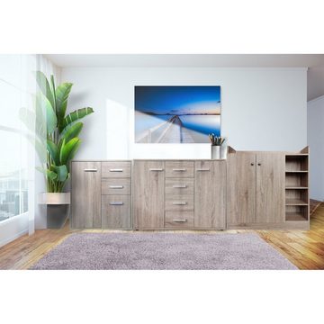 HTI-Line Kommode Kommode Nina mit 8 Regalfächern (Stück, 1 St., 1x Kommode Nina), Anrichte Sideboard Schrank