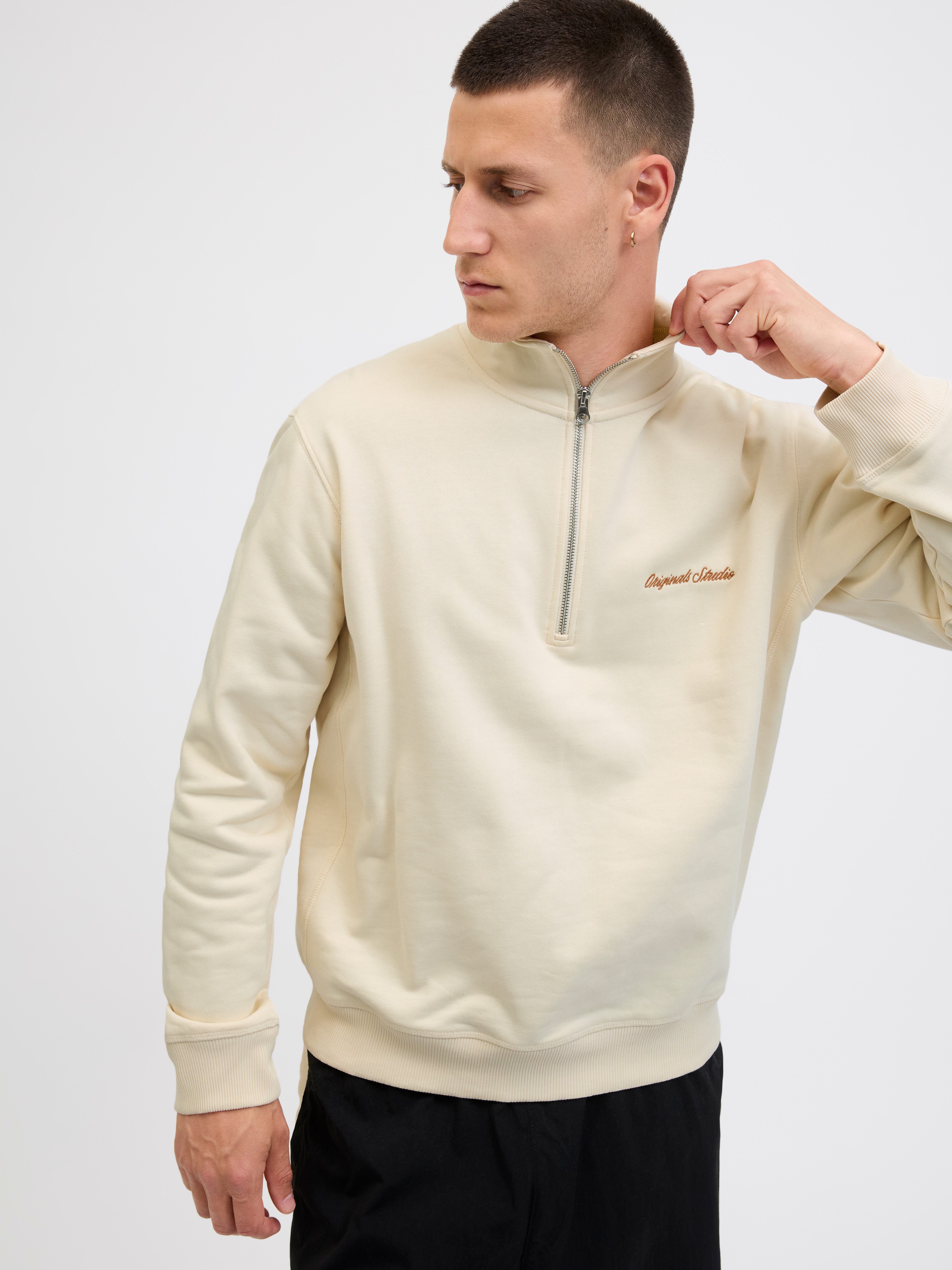 Jack & Jones Sweatshirt JORNORREBRO EMB SWEAT HIGH NECK SN – Bild 3 von 5