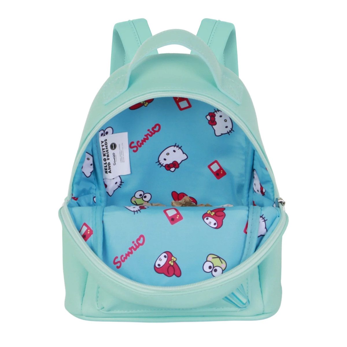 Hello Kitty Rucksack mit Frontfach Seitenfächern Alltag Schule Reise (1-tlg)