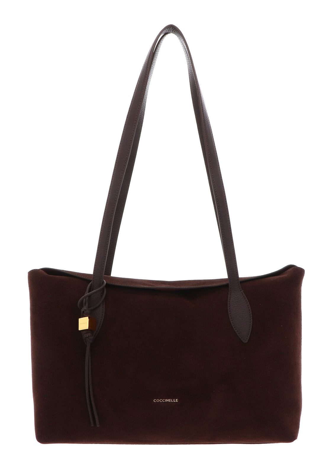 COCCINELLE Schultertasche Handbag Suede Le. / Grained Le., aus echtem Rindsleder