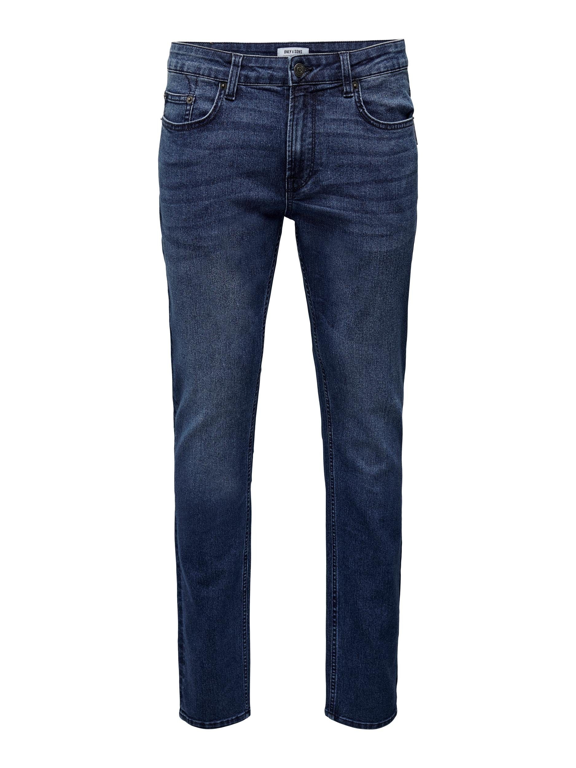 ONLY & SONS Slim-fit-Jeans ONSWEFT 6458 VD D. GREY Dark REG. Blue JEANS Denim