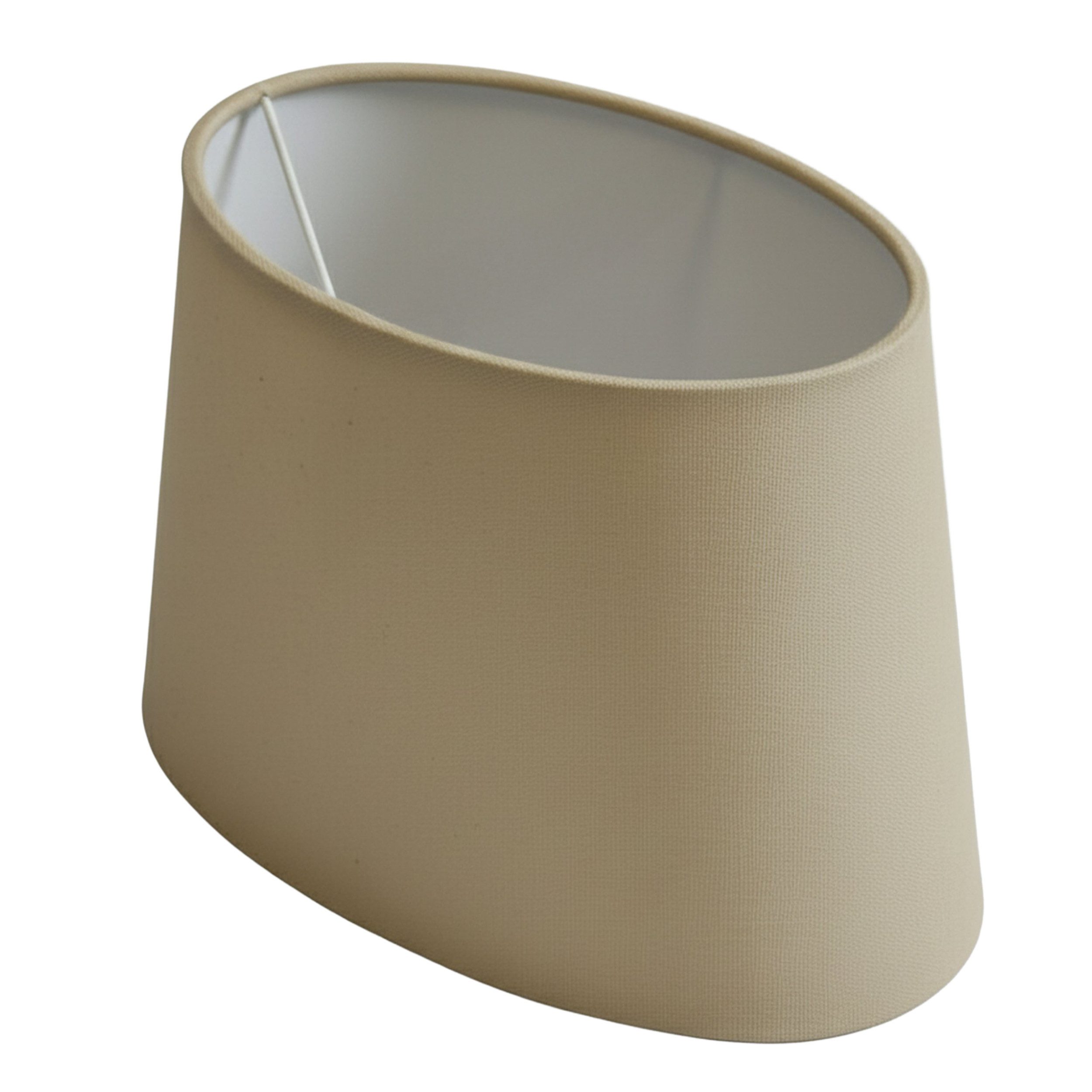 B&S Lampenschirm Lampenschirm oval Velvet beige B:26x19/T:21x14,5/H:17cm, J günstig online kaufen