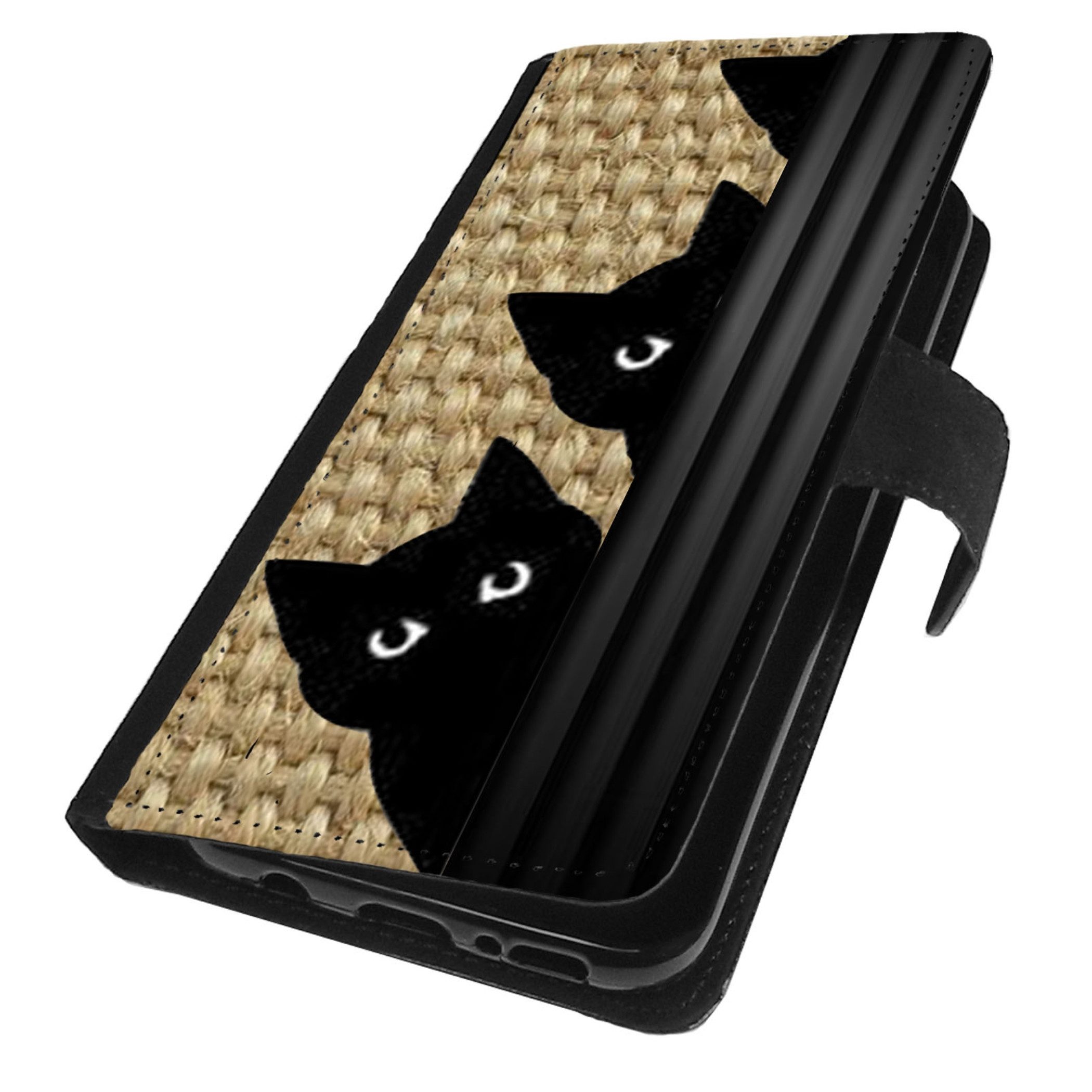 Traumhuelle Handyhülle MOTIV 433 Katze Handy Hülle für Samsung Galaxy iPhone Xiaomi Google 5G, Handy Tasche Schutz Etui Flip Case Klapp Hülle Cover Silikon