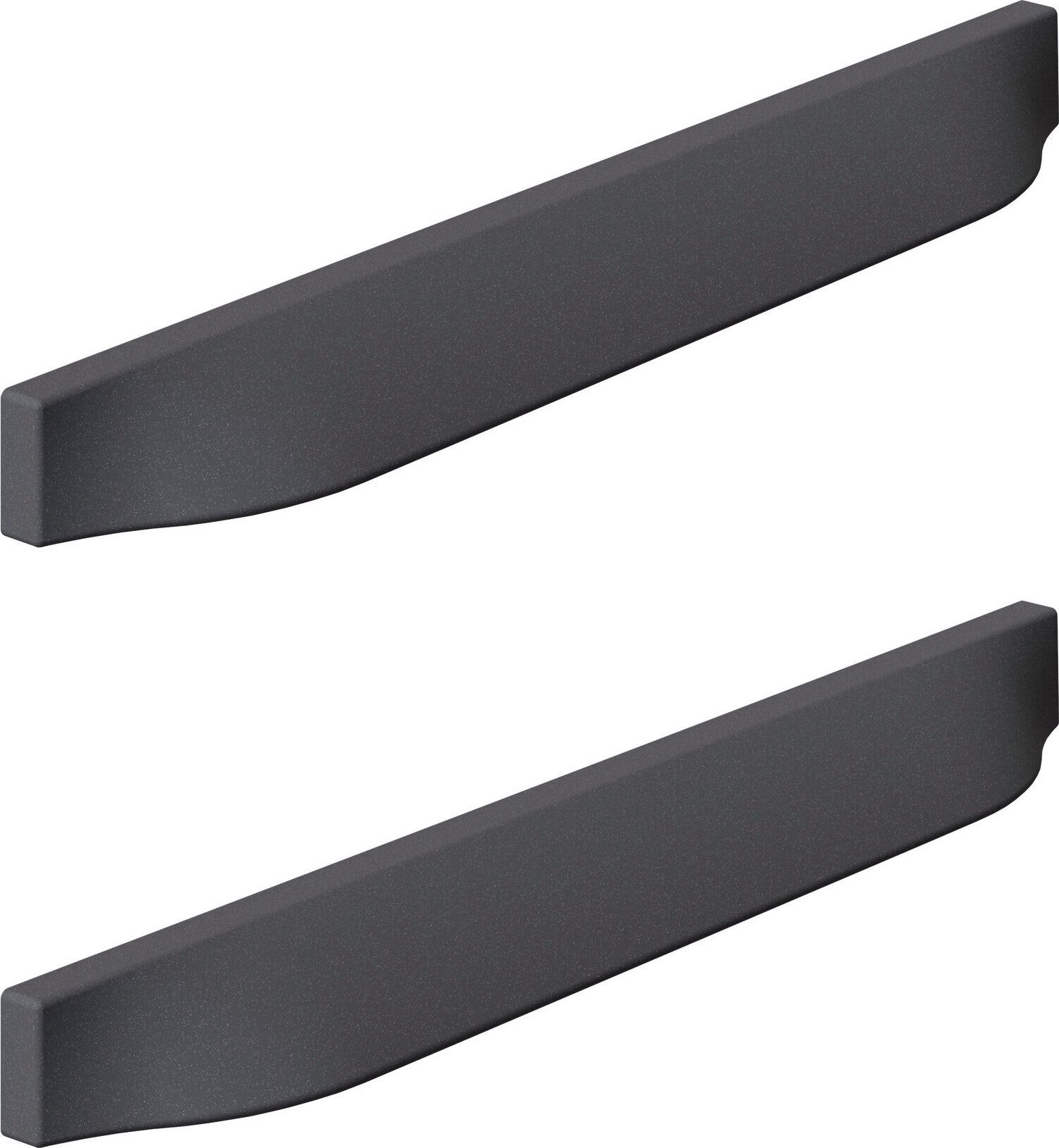 rauch Griff Möbelgriff Bügelgriff Schrankgriff Metallgriff für Rauch-Schränke (2-St., 2er Set, Farbe Graumetallic - Länge 19 cm - Bohrlochabstand 16 cm), Individuelle Schrankgestaltung, Metallgriffe für Rauch-Kleiderschränke
