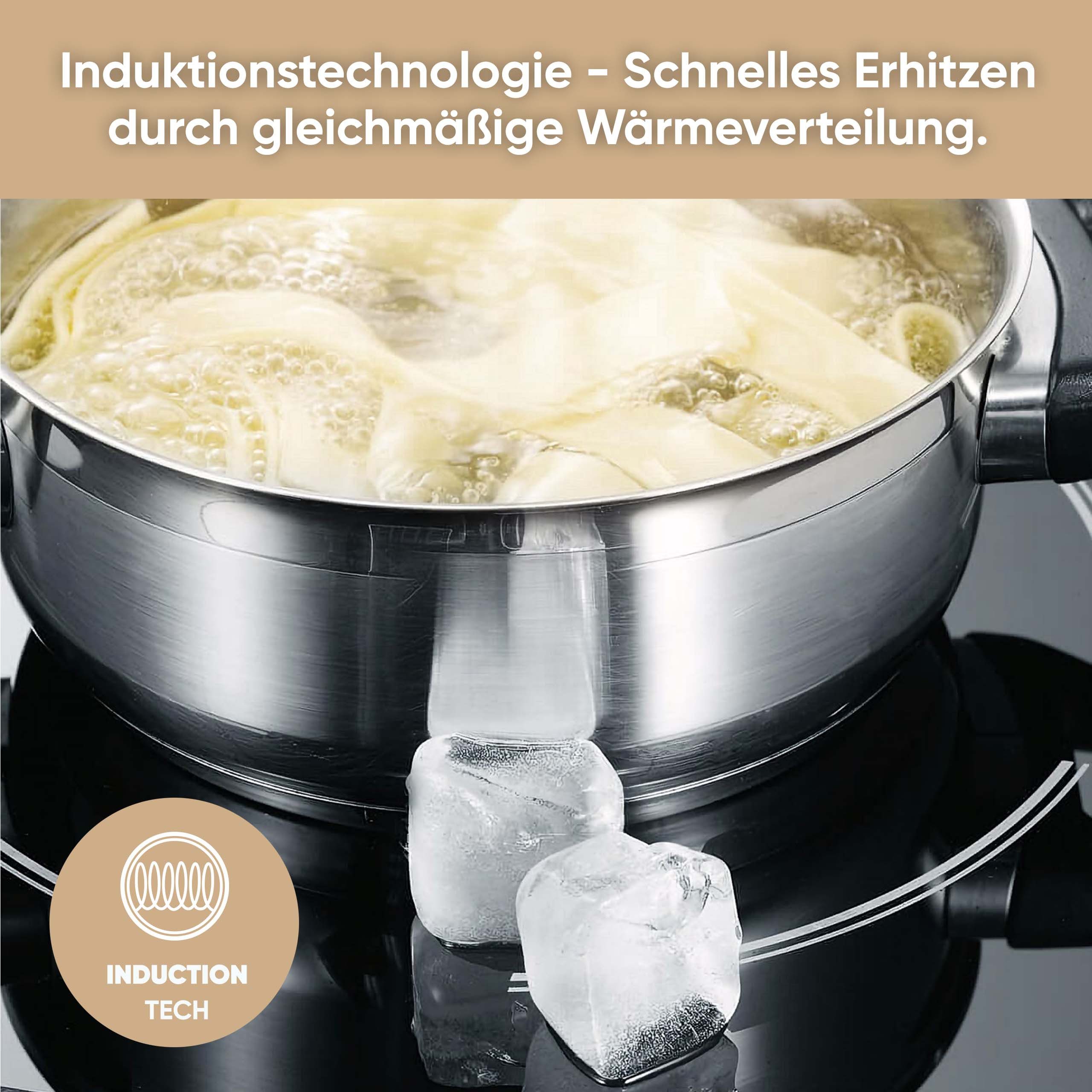 Severin Einzel-Induktionskochplatte KP 1071, Timerfunktion, automatische Topferkennung, Glaskeramik
