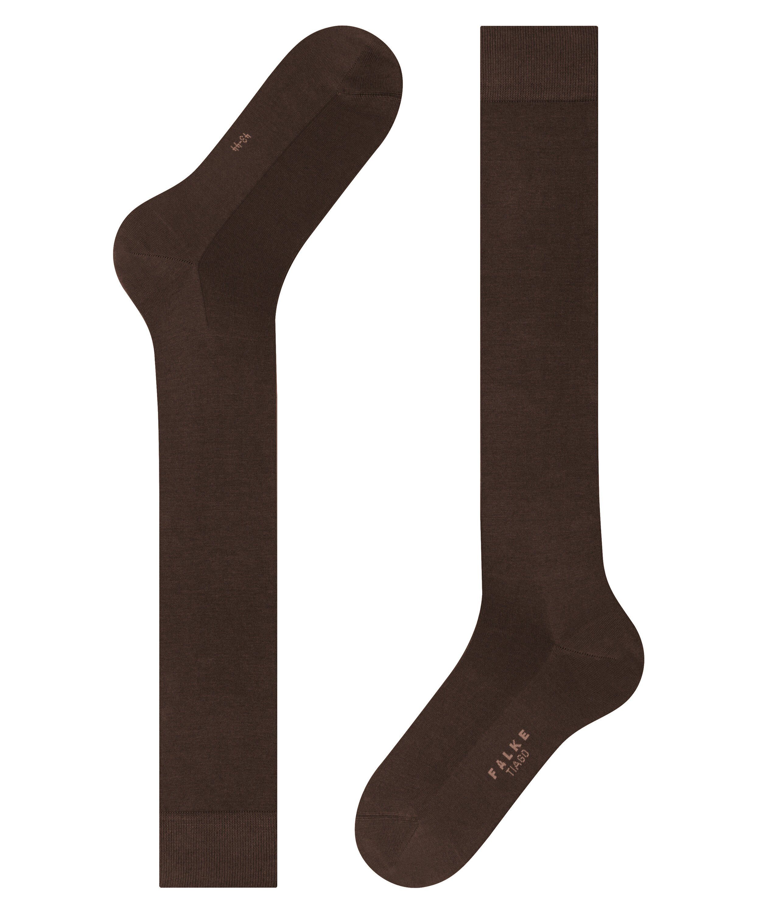 FALKE Kniestrümpfe mit leichtem (5930) (1-Paar) Tiago Glanz brown