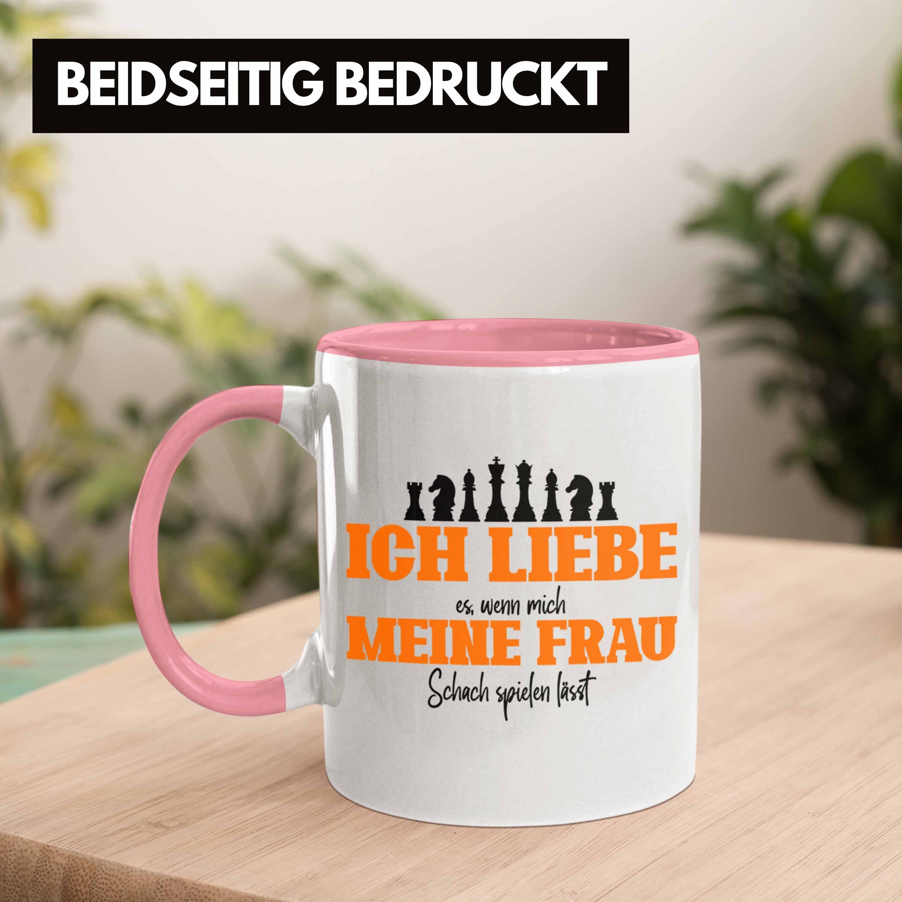 Lustige Trendation für Schach Tasse Rosa Tasse Schachspieler Geschenk