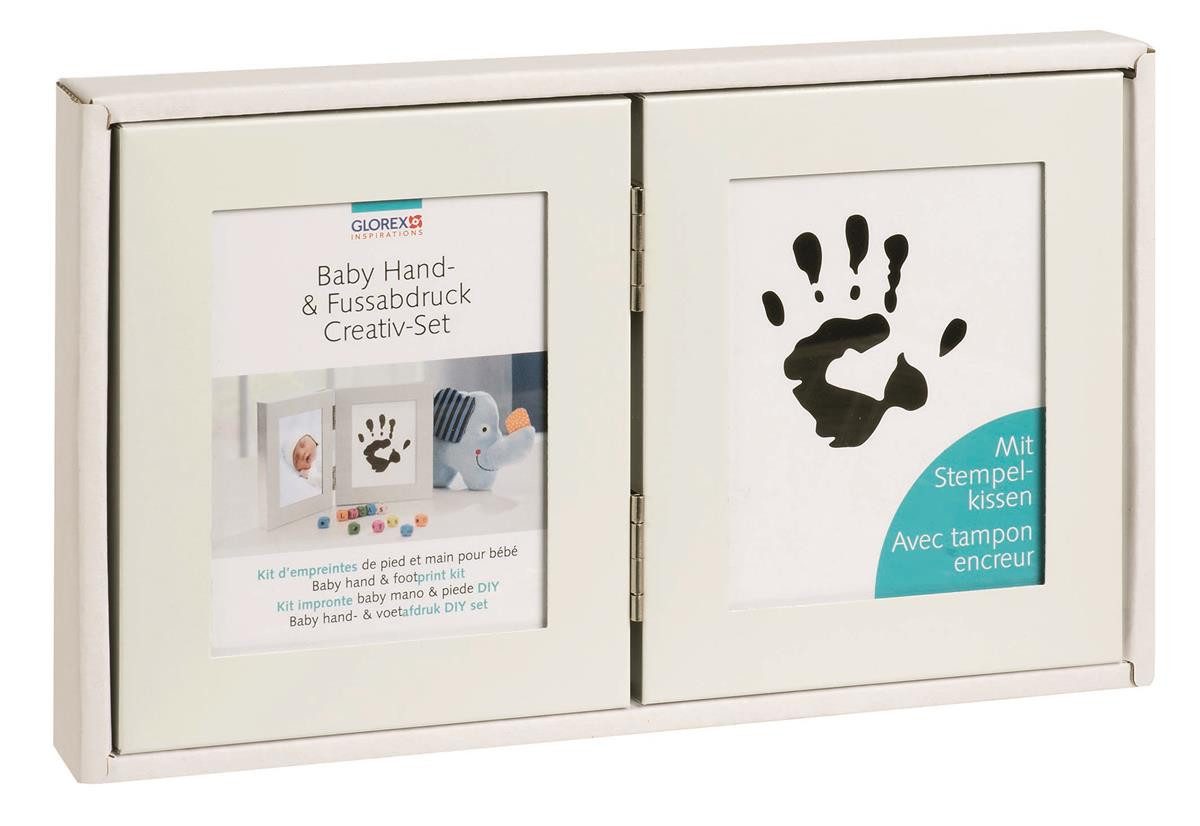 Glorex Bastelnaturmaterial Memory Abdruck-Set 20,4 x 12,2 cm 2-teilig mit