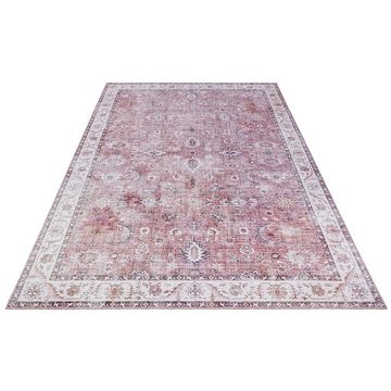 Teppich Vintage Teppich Vivana Himbeerrot, NOURISTAN, rechteckig, Höhe: 5 mm